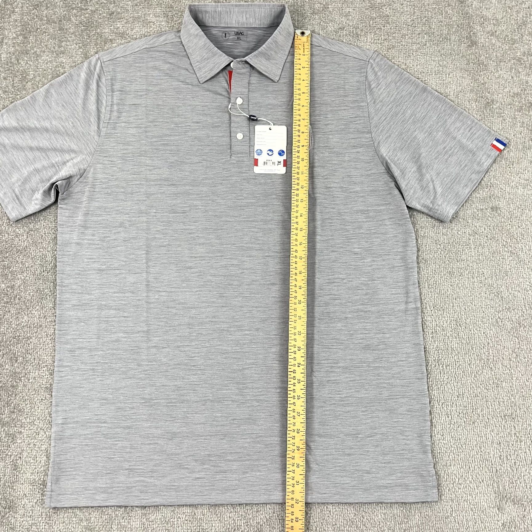 Vintage U Suck At Golf Polo Shirt Mens XL Gray Performance Stretch Preppy Funny NEW Size US XL / EU 56 / 4 - 4 Thumbnail