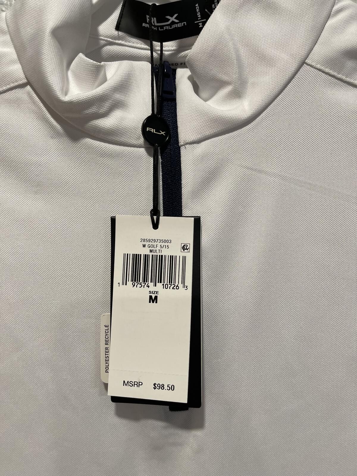 RLX Ralph Lauren RLX Ralph Lauren Women's Golf Sleeveless Polo Shirt Size M Size ONE SIZE - 3 Thumbnail