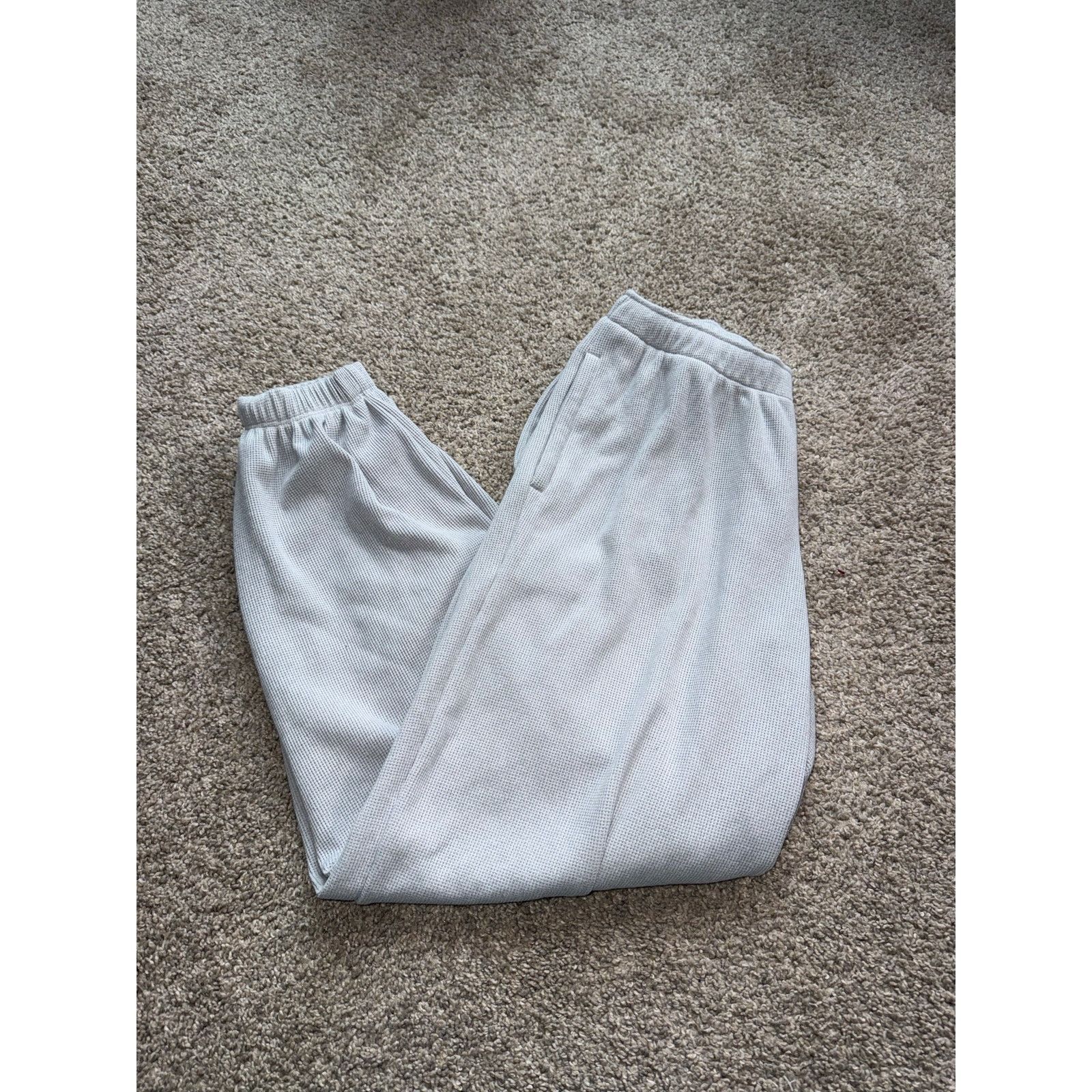 Hollister Hollister Gilly Hicks Cozy Waffle Jogger - Light Gray M Long Size 28" / US 6 / IT 42 - 1 Thumbnail