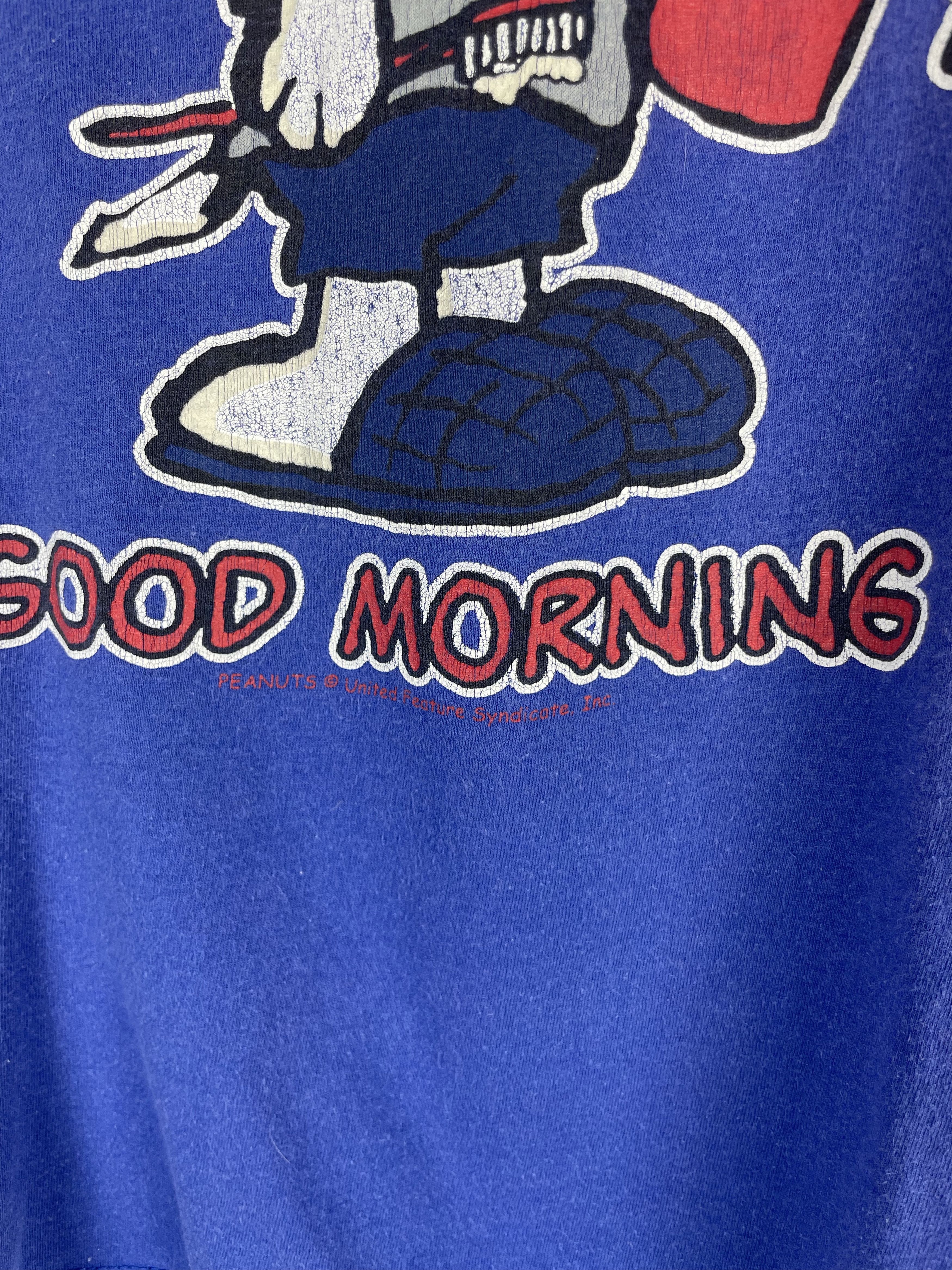 Cartoon Network Snoopy "Good Morning" Longsleeve 90s Size US L / EU 52-54 / 3 - 5 Thumbnail