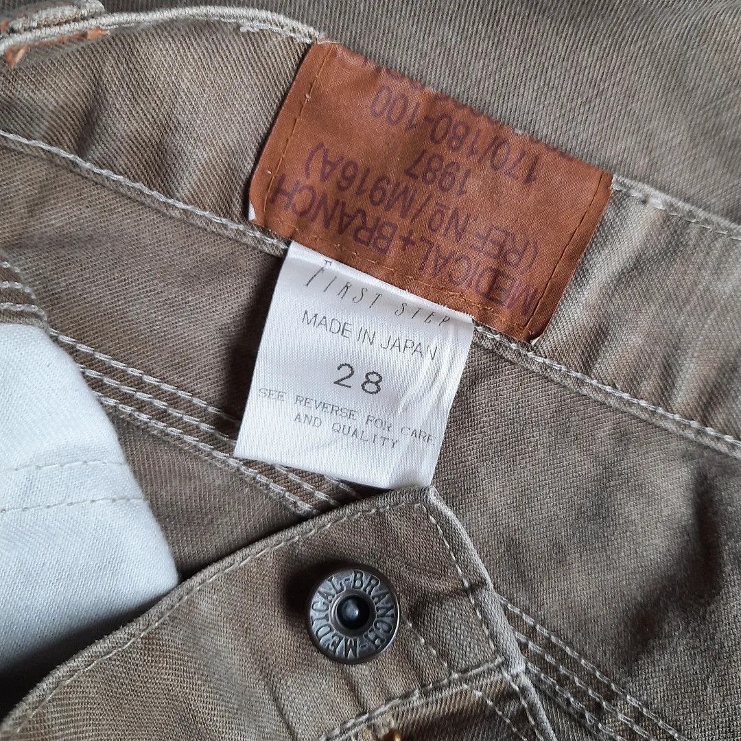 14th Addiction × Le Grande Bleu (L.G.B.) × Share Spirit Homme Medical Branch Japan Distressed Canvas Pants Size US 32 / EU 48 - 4 Thumbnail
