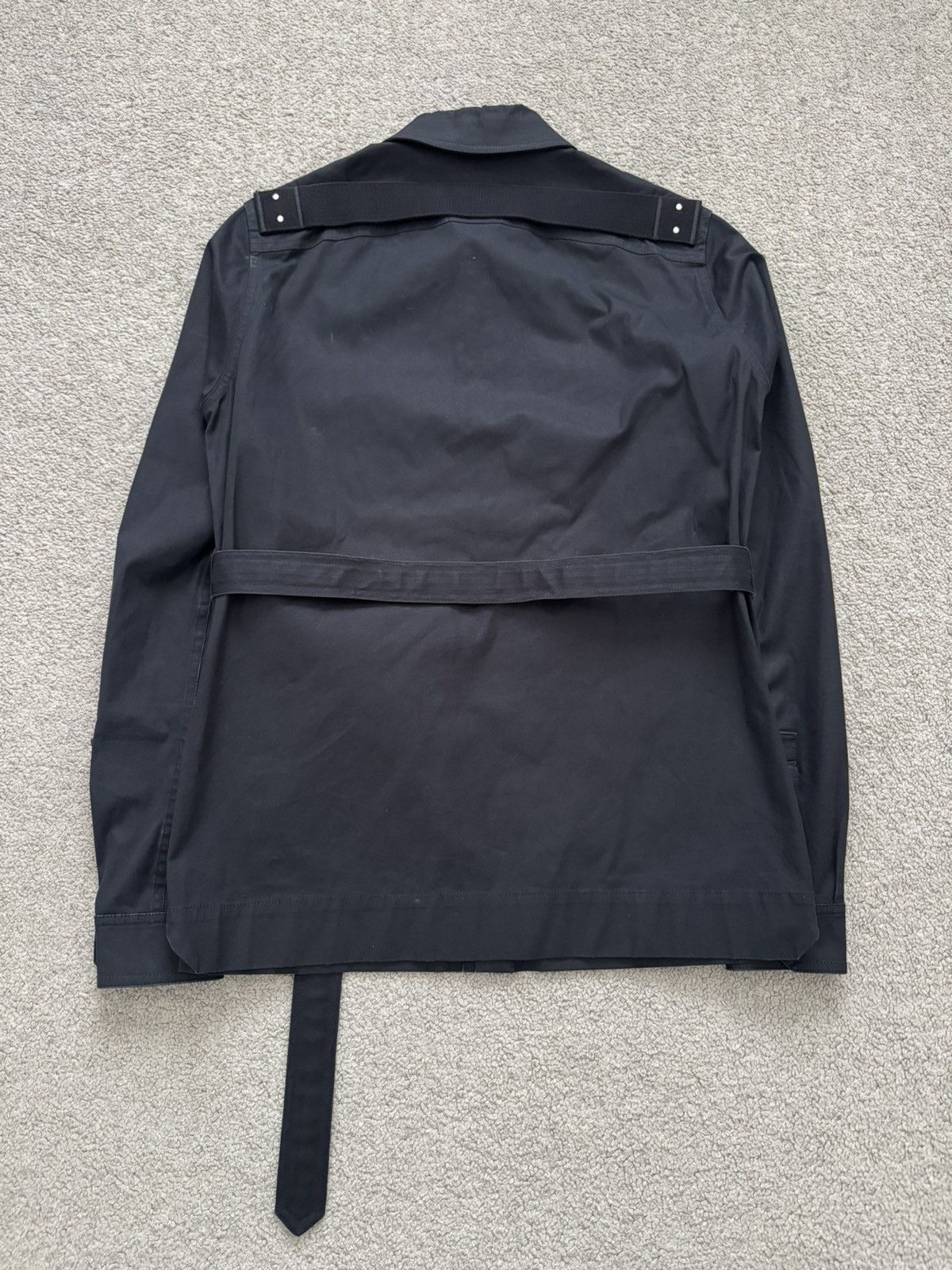 Rick Owens FW21 Rick Owens Mainline Belted Military Cargo Jacket Size US S / EU 44-46 / 1 - 11 Thumbnail