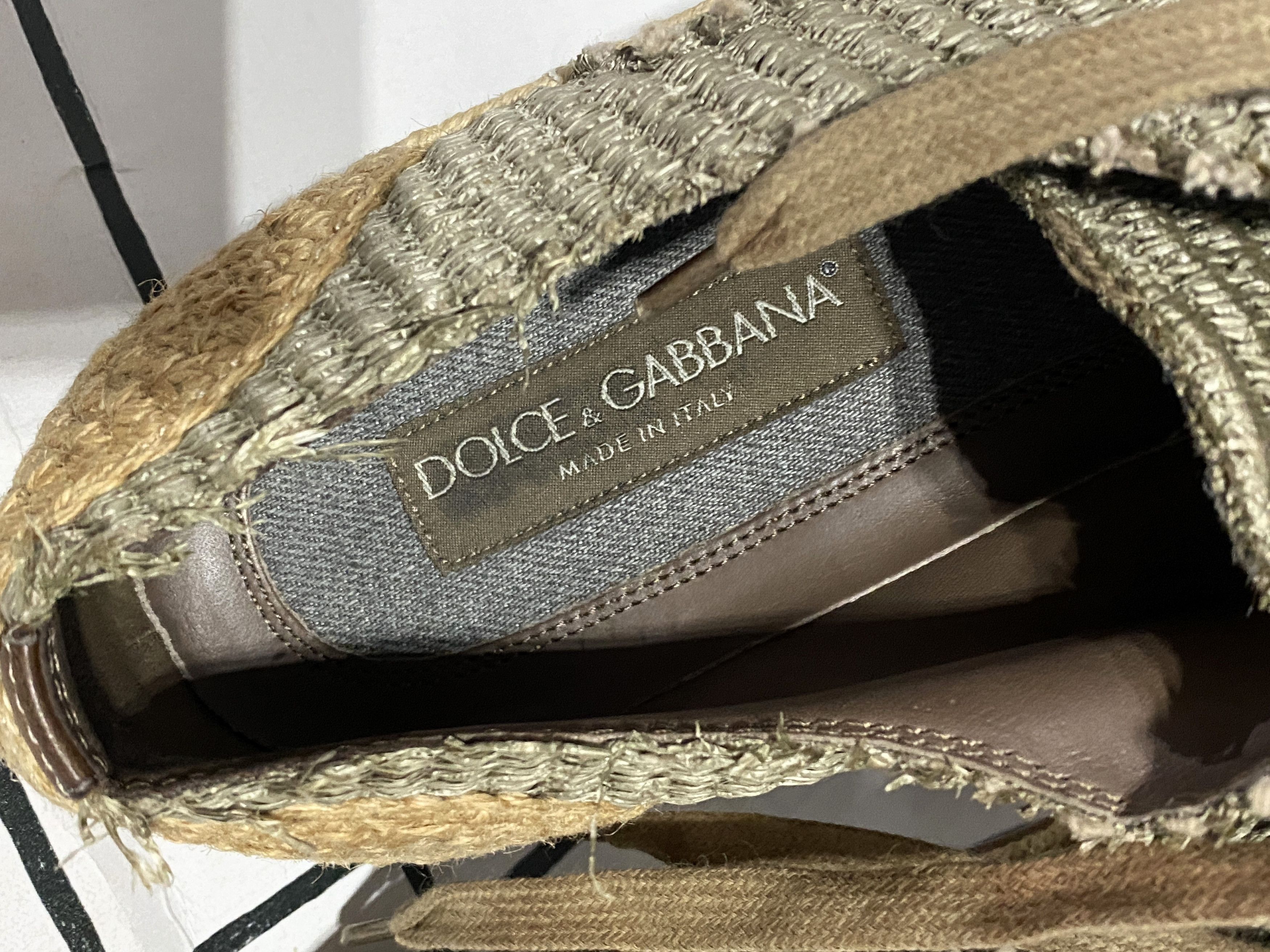 Dolce & Gabbana Dolce & Gabbana straw summer shoes Size US 8.5 / EU 41-42 - 10 Thumbnail