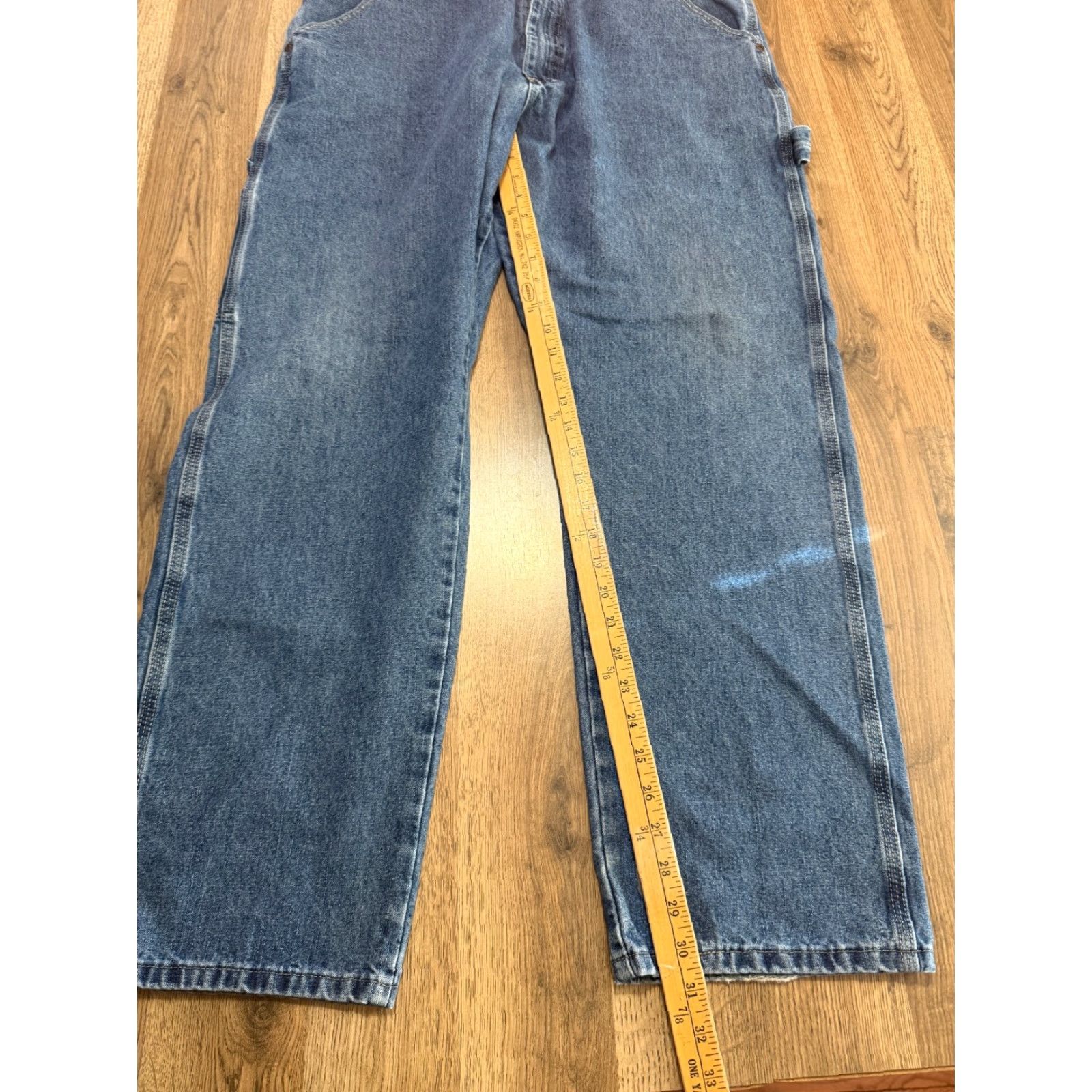Wrangler Wrangler Jeans, Men’s 38x32, Blue Denim, Straight Leg, 5-Pocket Design, Regular Fit, All Season, Machine Washable, Zip Closure, Cotton, Denim Clothing Size US 38 / EU 54 - 6 Thumbnail