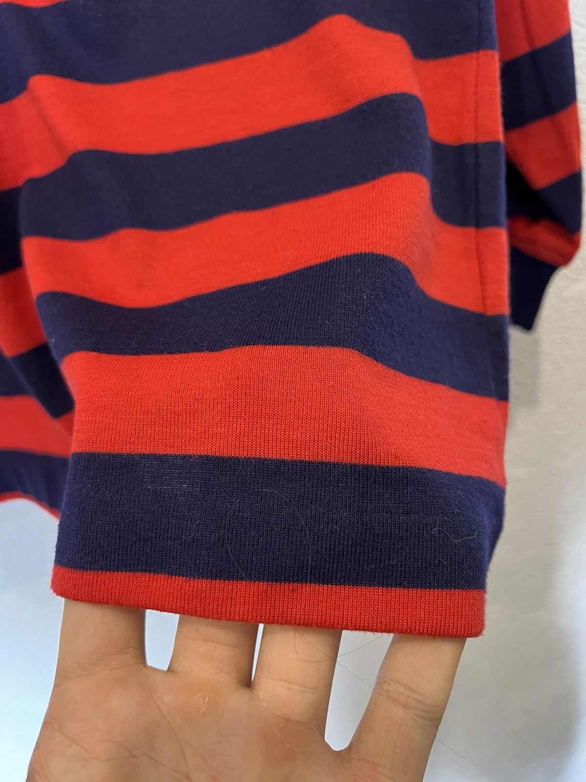 Burberry Vintage 90’s Burberrys Red Striped Sweater Size US S / EU 44-46 / 1 - 5 Thumbnail