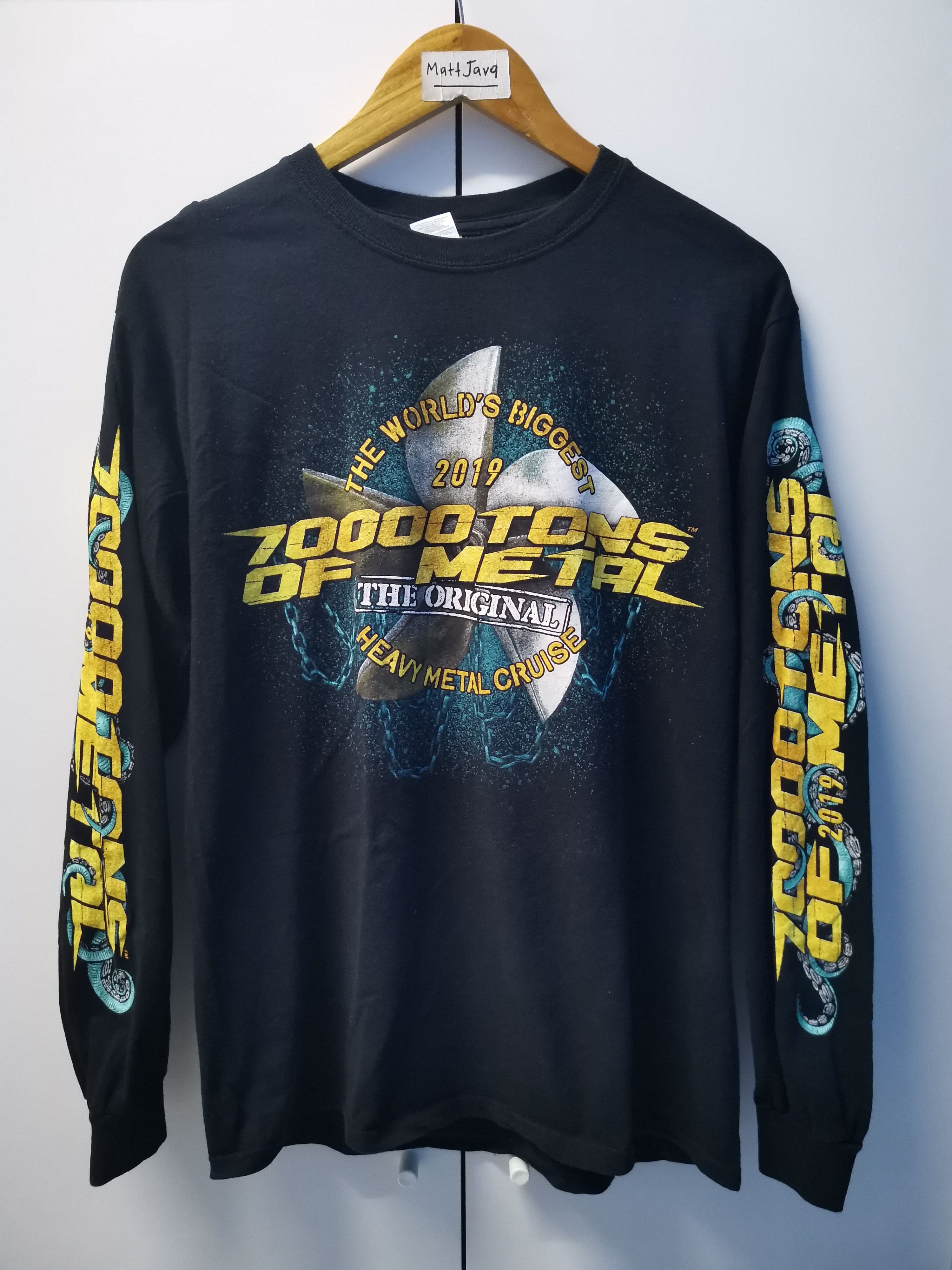 Band Tees Rare 70000 Tons Of Metal Heavy Nile Soulfly Napalm Death Size US M / EU 48-50 / 2 - 1 Thumbnail