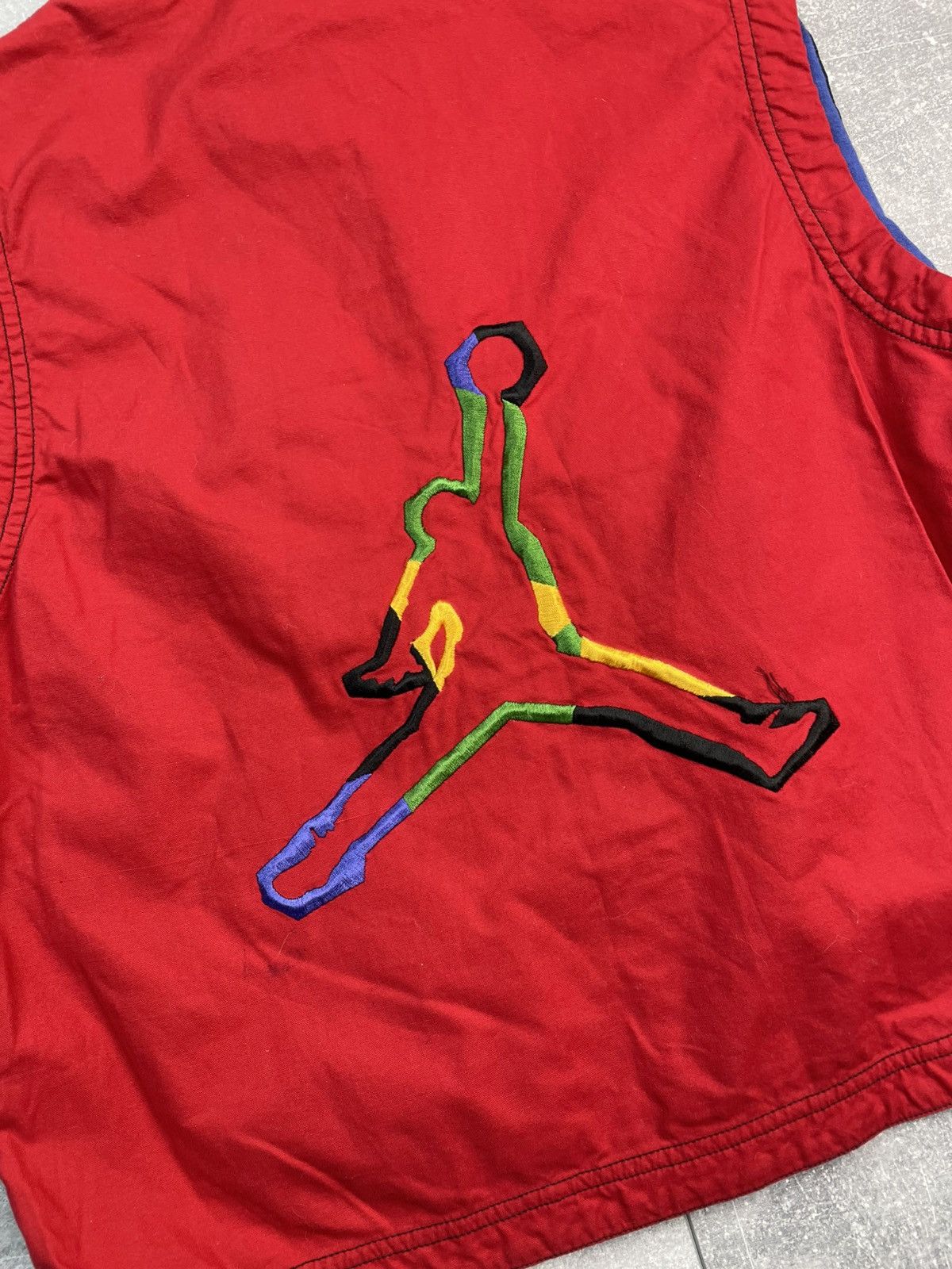 Jordan Brand Nike Air Jordan Vest Hood Hip Hop 90s Vintage Size S / US 4 / IT 40 - 5 Thumbnail