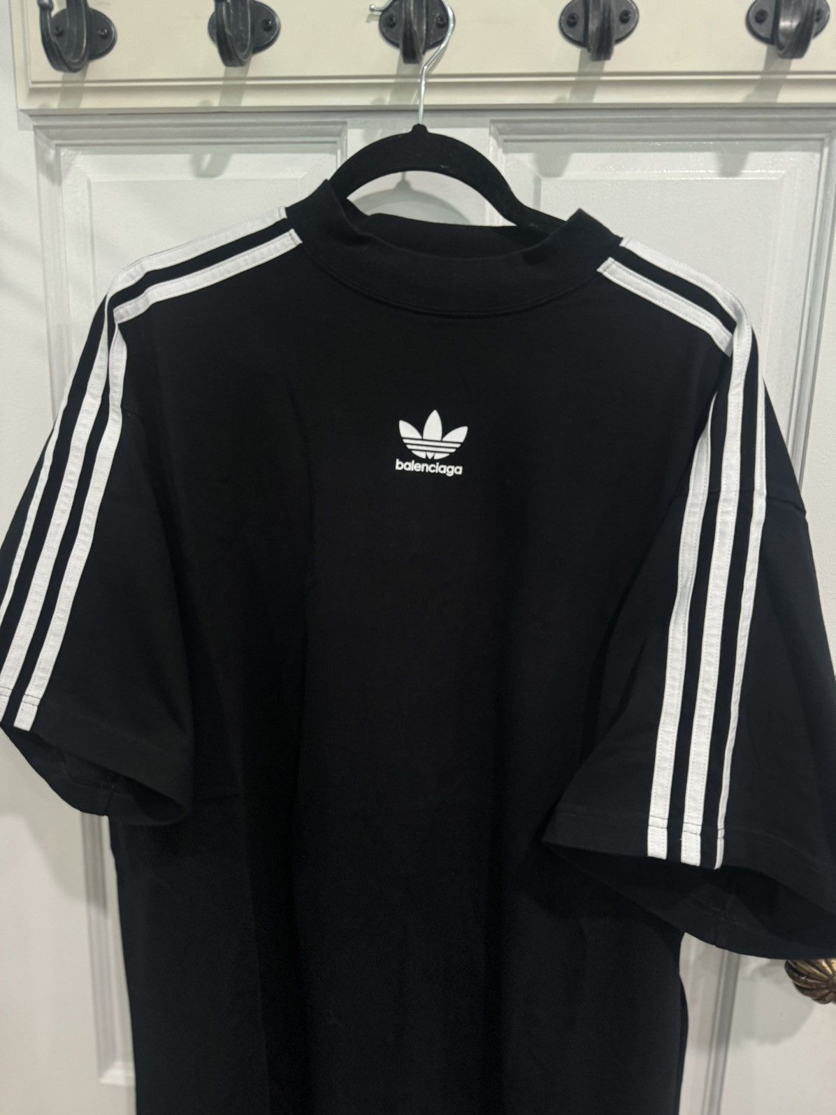 Balenciaga Balenciaga Adidas Black Shirt Size US L / EU 52-54 / 3 - 4 Thumbnail