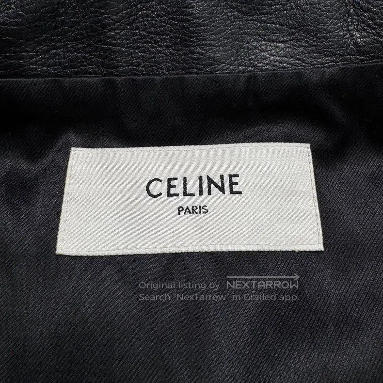 Celine Celine Black Leather Motorcycle Jacket. Size US L / EU 52-54 / 3 - 3 Thumbnail