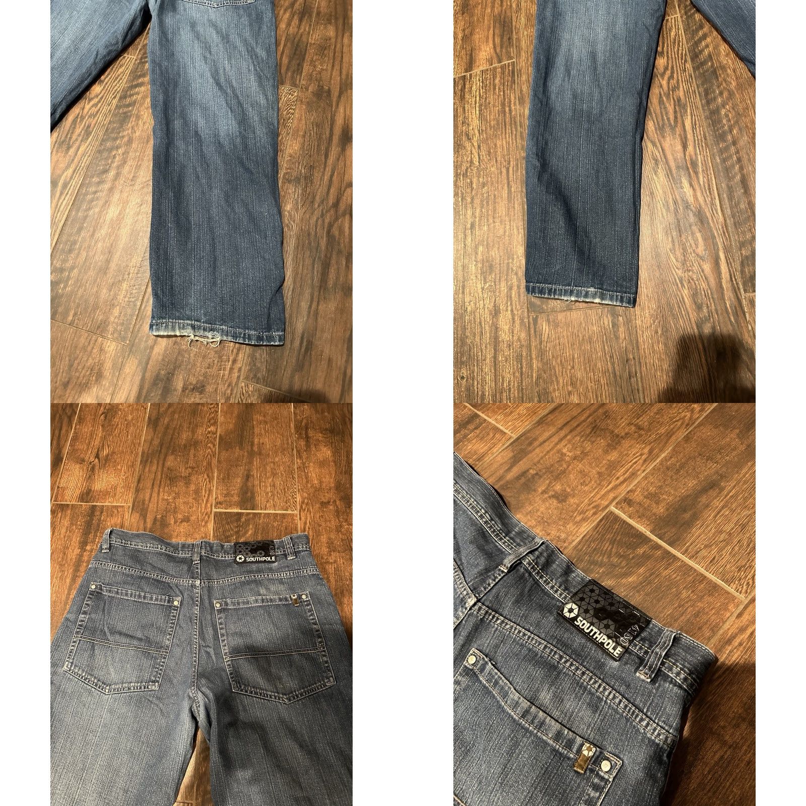 Southpole Vintage Southpole Jeans Baggy Wide-Leg Denim Blue 38 Men 5-Pocket 32 In inseam Y2K 90s Grunge Hip Hop Retro Vintage Size US 38 / EU 54 - 8 Thumbnail
