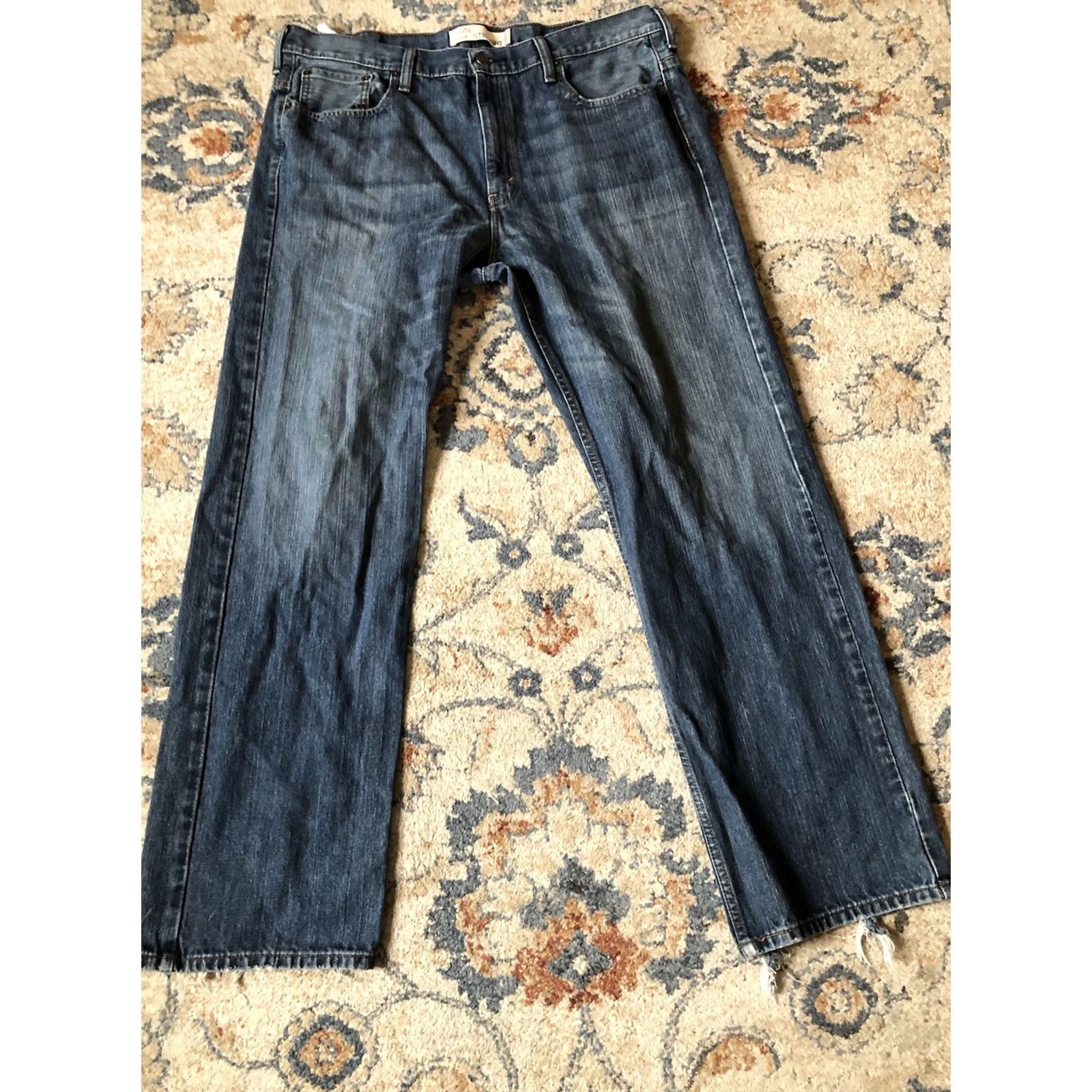 Levi's VTG Levi’s 569 Loose Straight Denim Jeans Dark Blue 38x34 Regular Men 5-Pocket Jeans Grunge 90s Size US 38 / EU 54 - 4 Thumbnail