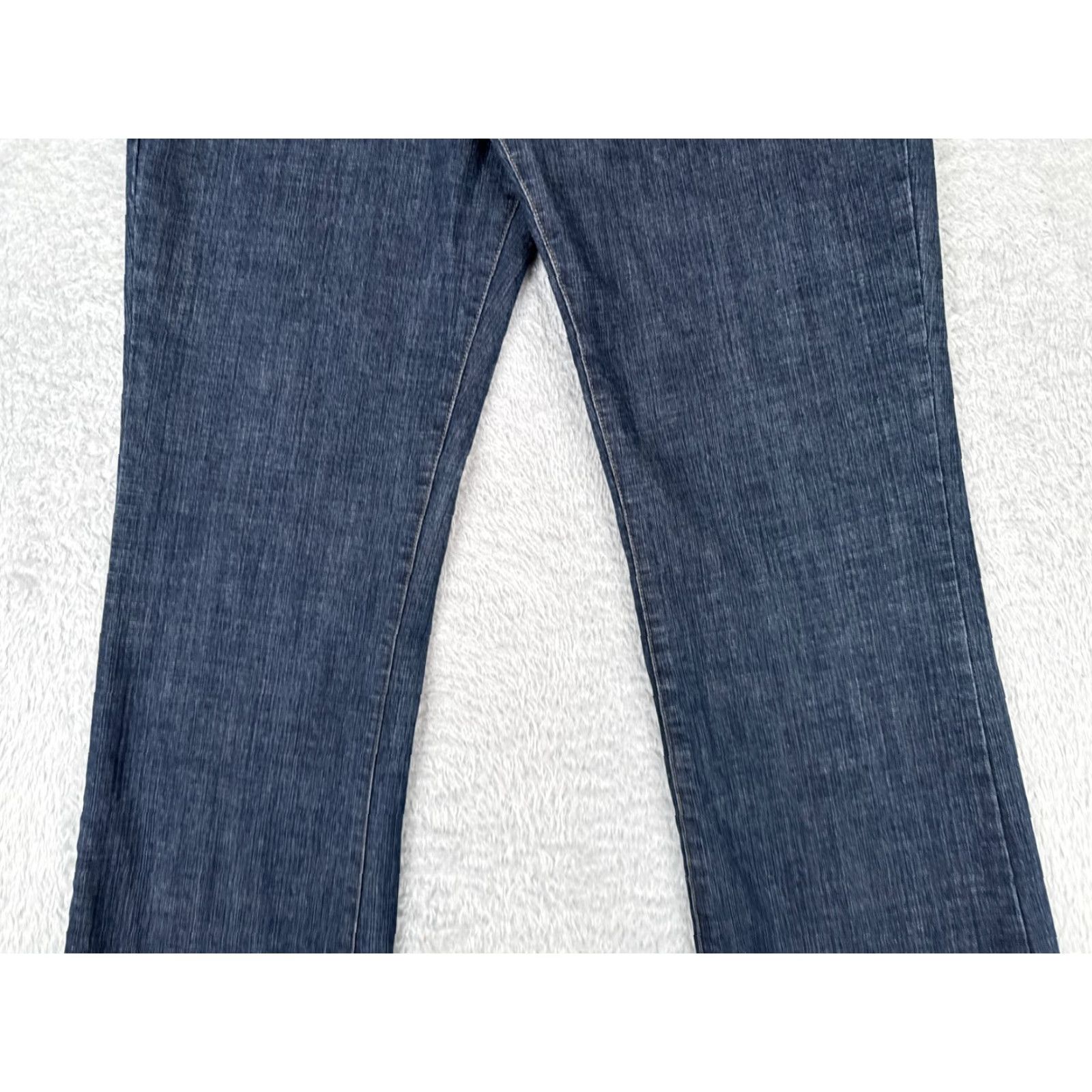 Vintage Bobbie Brooks Jeans Women 14 Blue Denim Bootcut Mid Rise Cotton Blend 33x31 Distressed Zip 5-Pocket Womens Size 36" / US 14 / IT 50 - 3 Thumbnail