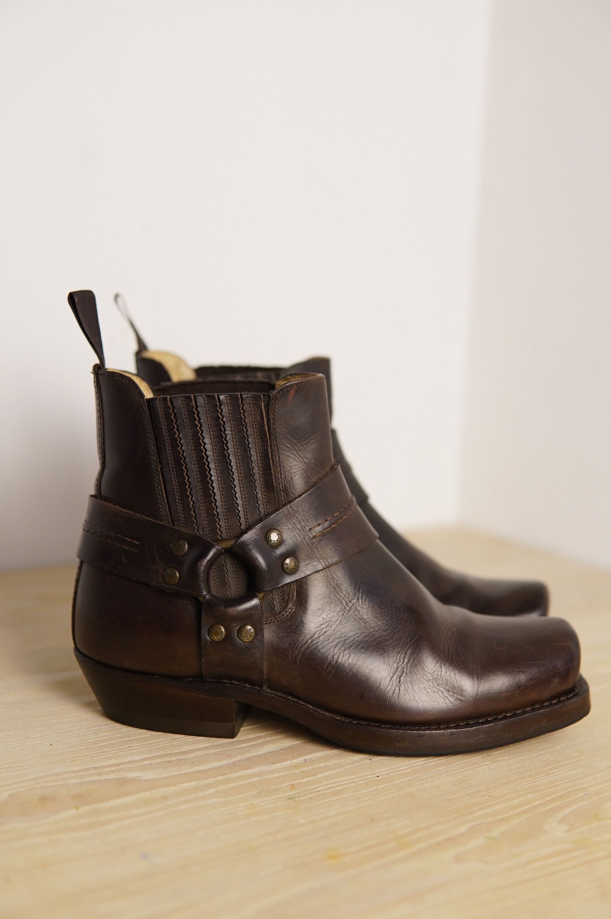 Sancho Boots Sancho Abarca 5049 Shorty Style Brown Cowboy Boots 38EU Size US 7 / IT 37 - 2 Thumbnail