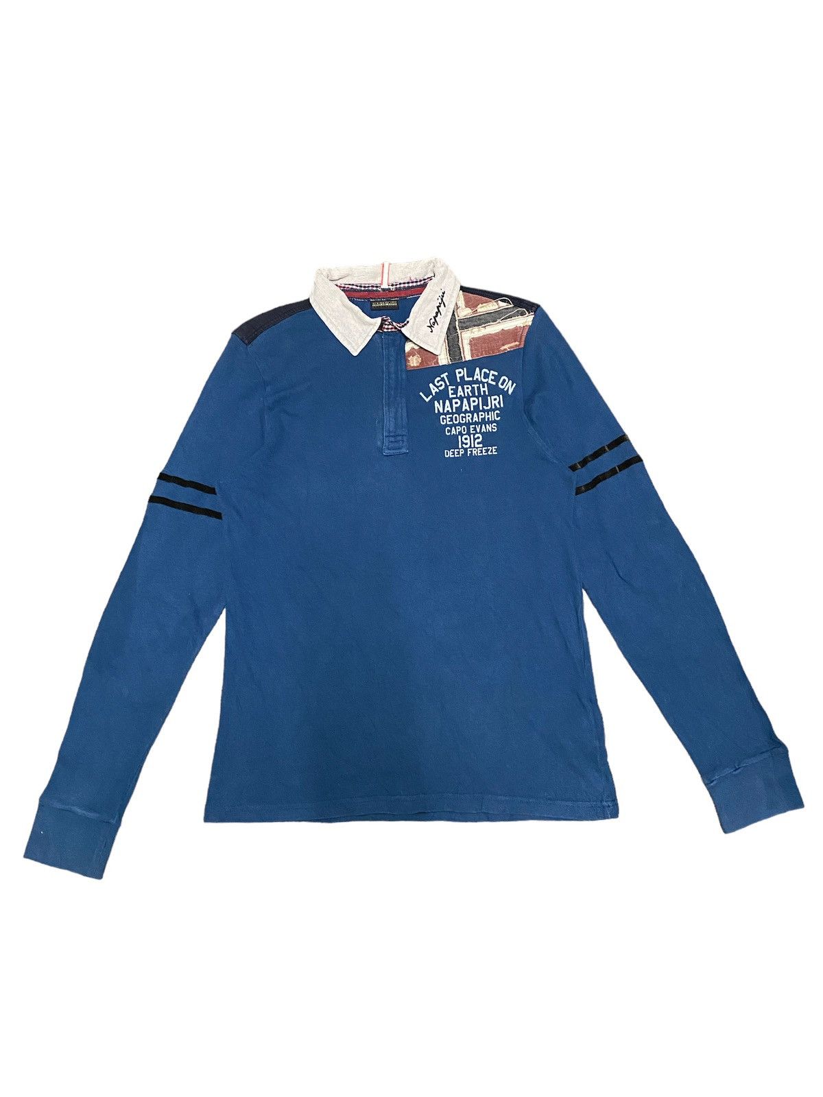 Napapijri Vintage Napapijri Geographic Longsleeve Shirt Size US S / EU 44-46 / 1 - 1 Thumbnail