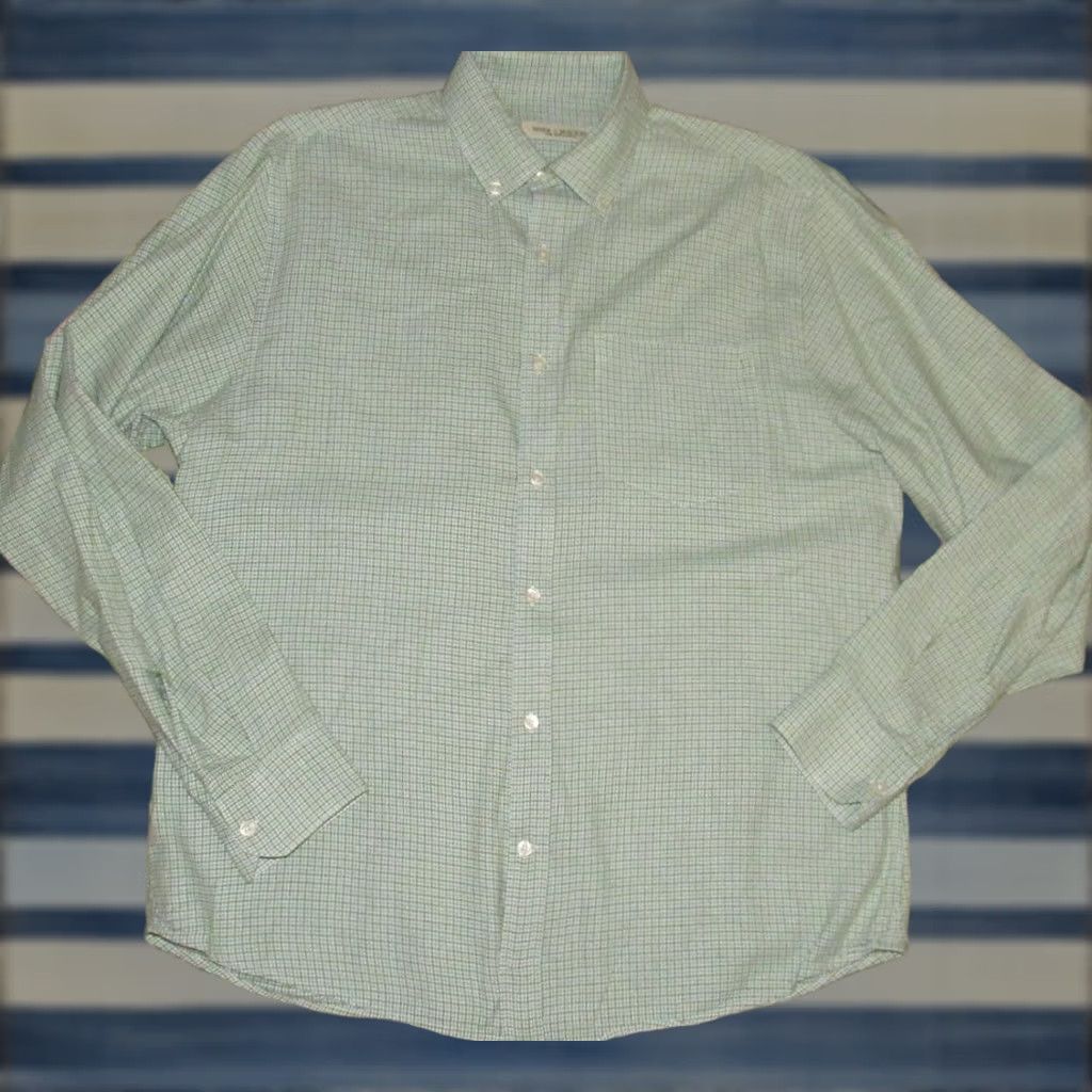 Vintage SPIER & MACKAY Green Blue Long Sleeve Button Down Shirt XL Mens XL Green Blue Button Down Shirt Mens XL Long Sleeve Size US XL / EU 56 / 4 - 1 Thumbnail
