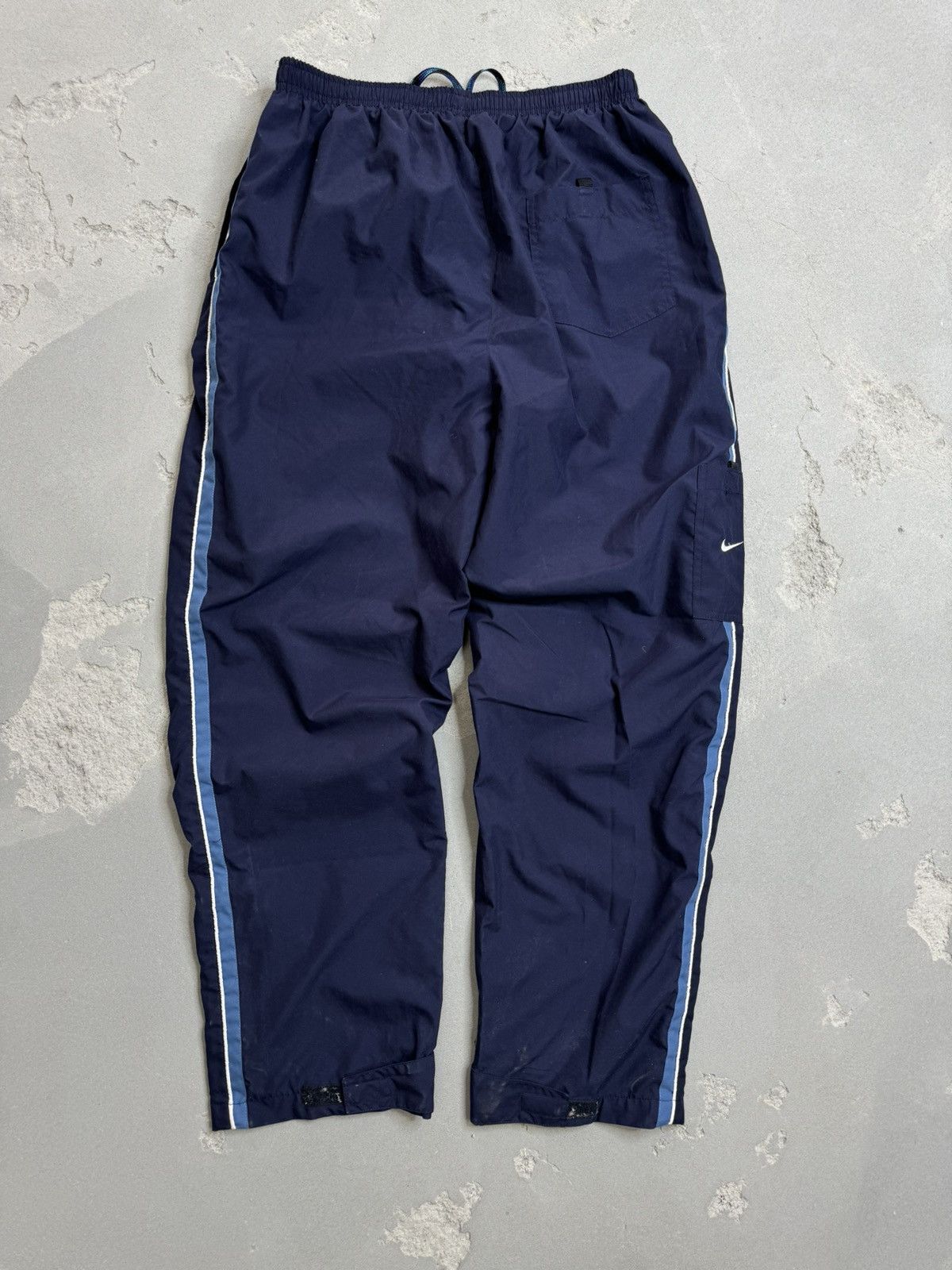 Nike × Vintage Vintage Nike Nylon Cargo Track Pants Swoosh Drill Y2K Rap Size US 34 / EU 50 - 3 Thumbnail