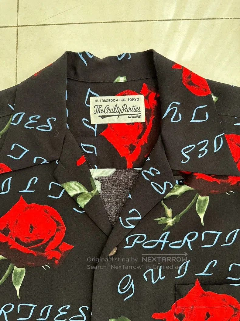 Wacko Maria WACKO MARIA Rose Print Hawaiian Shirt Size US M / EU 48-50 / 2 - 2 Thumbnail
