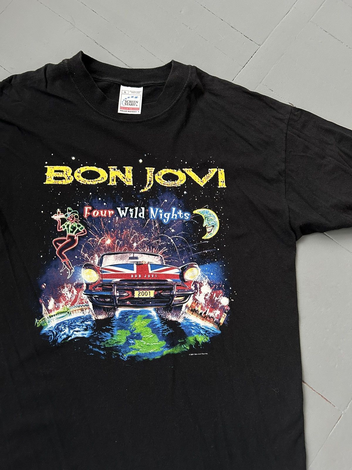 Band Tees Bon Jovi vintage T-shirt Size US L / EU 52-54 / 3 - 3 Thumbnail