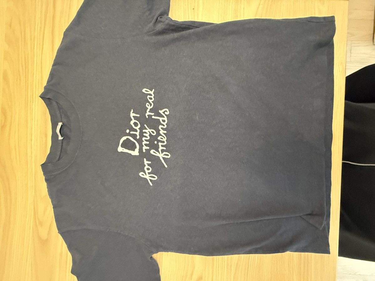 Dior “For My Real Friends” Tee – Washed Black / Vintage Fade Size US XL / EU 56 / 4 - 12 Thumbnail