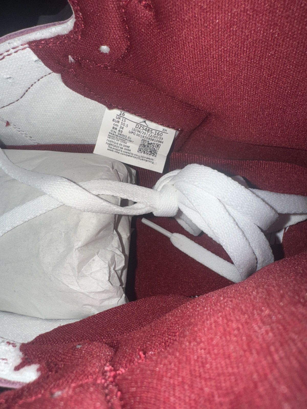 Jordan Brand Artisanal team red jordan 1 Size US 15 / EU 48 - 3 Thumbnail