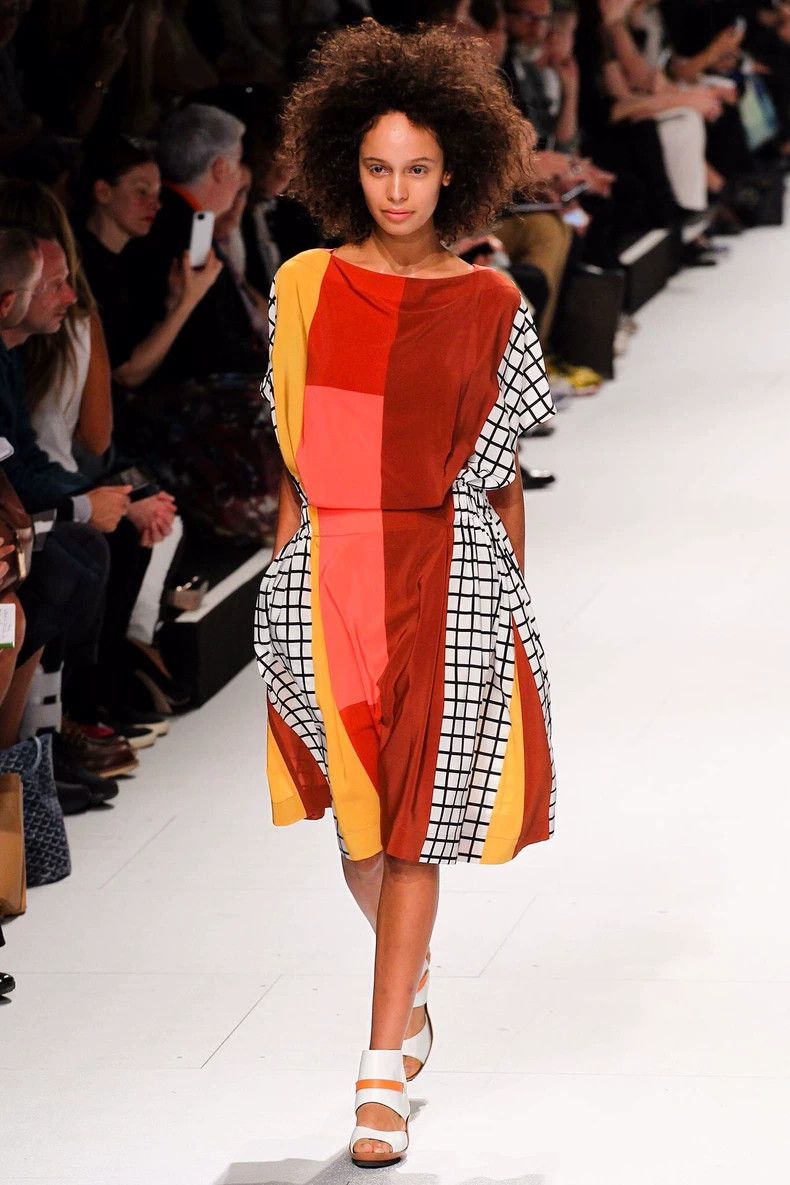 Issey Miyake Issey Miyake size:2 Geometric color block dress Size XS / US 0-2 / IT 36-38 - 1 Thumbnail