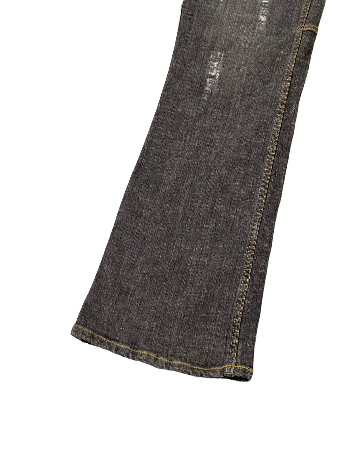 Japanese Brand Flare Jeans Jouer Echess Distress Stretch Boot Cut 6🟦2 Size US 30 / EU 46 - 5 Thumbnail
