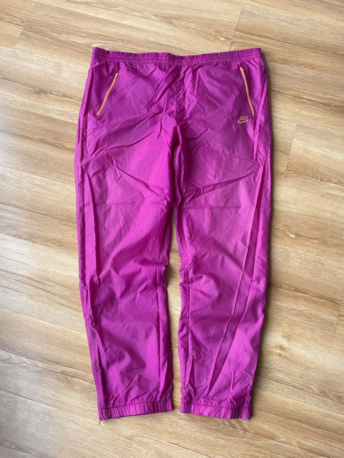 Nike 80s Vintage Nike Swoosh Baggy Track Pants Size L Size US 40 / EU 56 - 2 Thumbnail