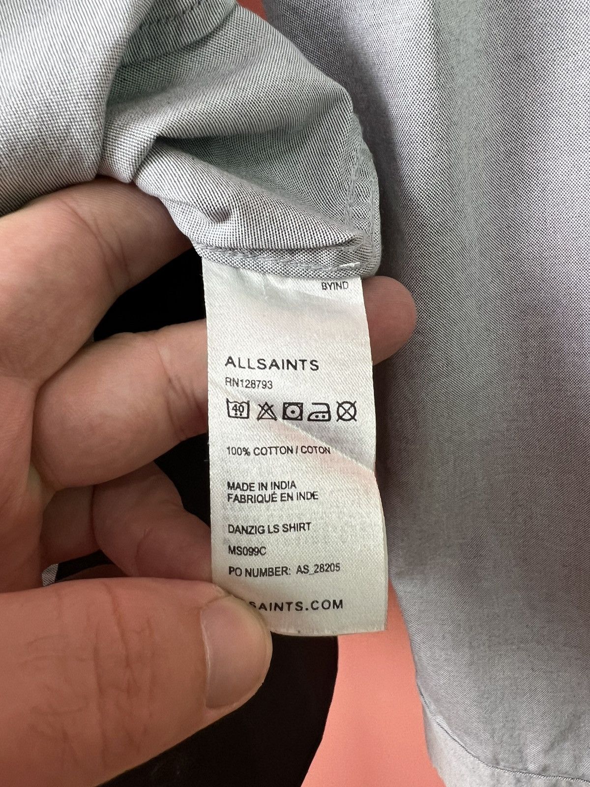 Allsaints Allsaints hype shirt vintage logo classic button ups Size US M / EU 48-50 / 2 - 6 Thumbnail