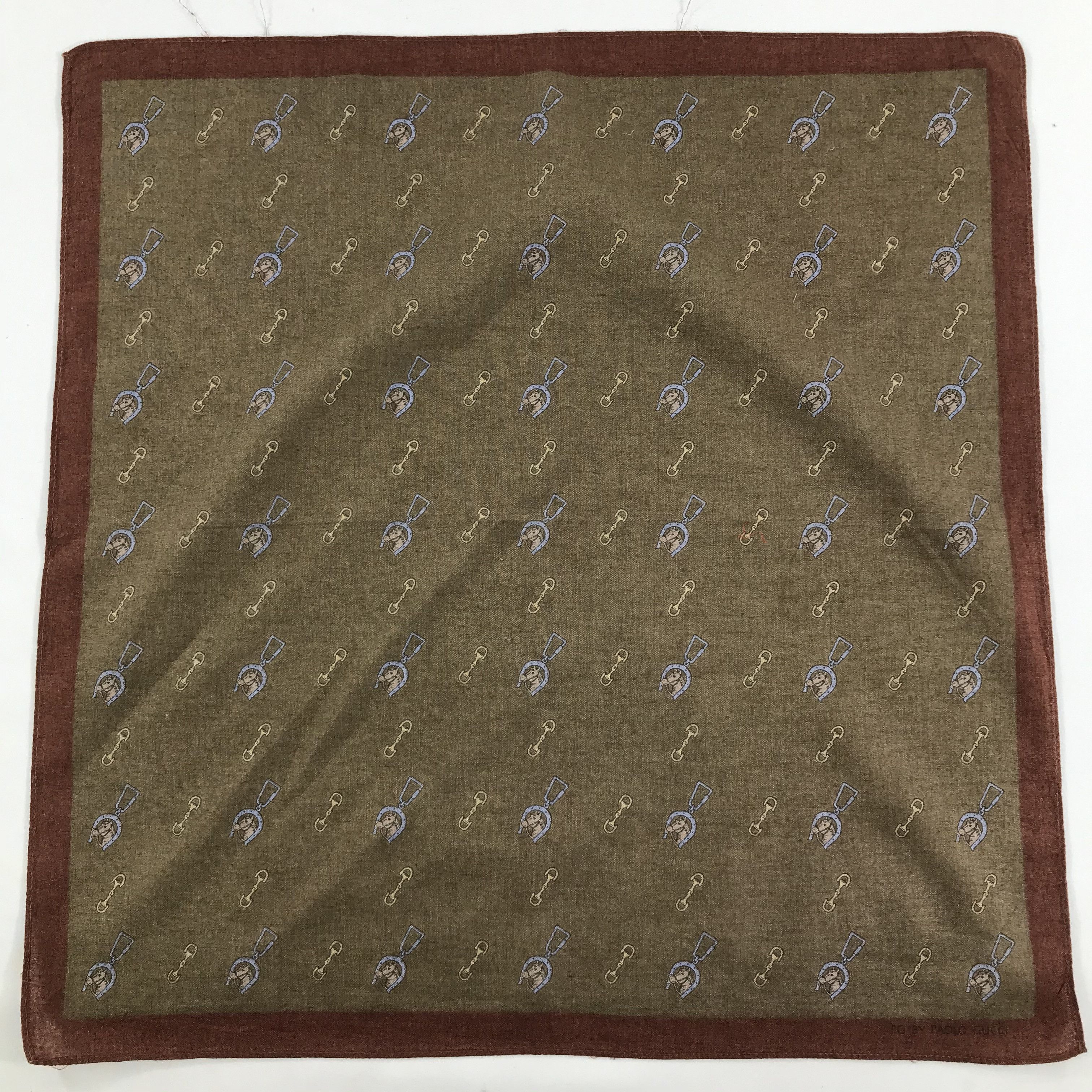 Paolo Gucci × Vintage Paolo Gucci Bandana / Handkerchief / Neckerchief - S1474 Size ONE SIZE - 1 Thumbnail