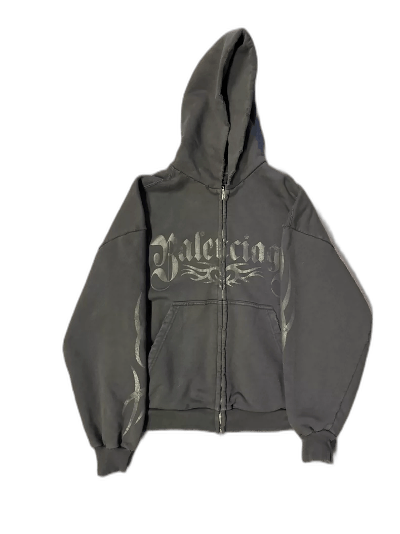 ◆大人気◆【BALENCIAGA】Y2K ジップアップ フーディー balenciaga】Y2k ジップアップ Hoodie レギュラーフィット