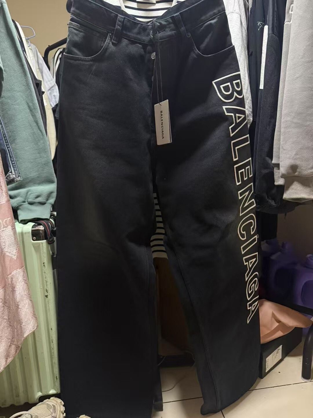 Balenciaga Balenciaga Denim Embroidered Denim Jeans 28 Men Size US 28 / EU 44 - 1 Thumbnail