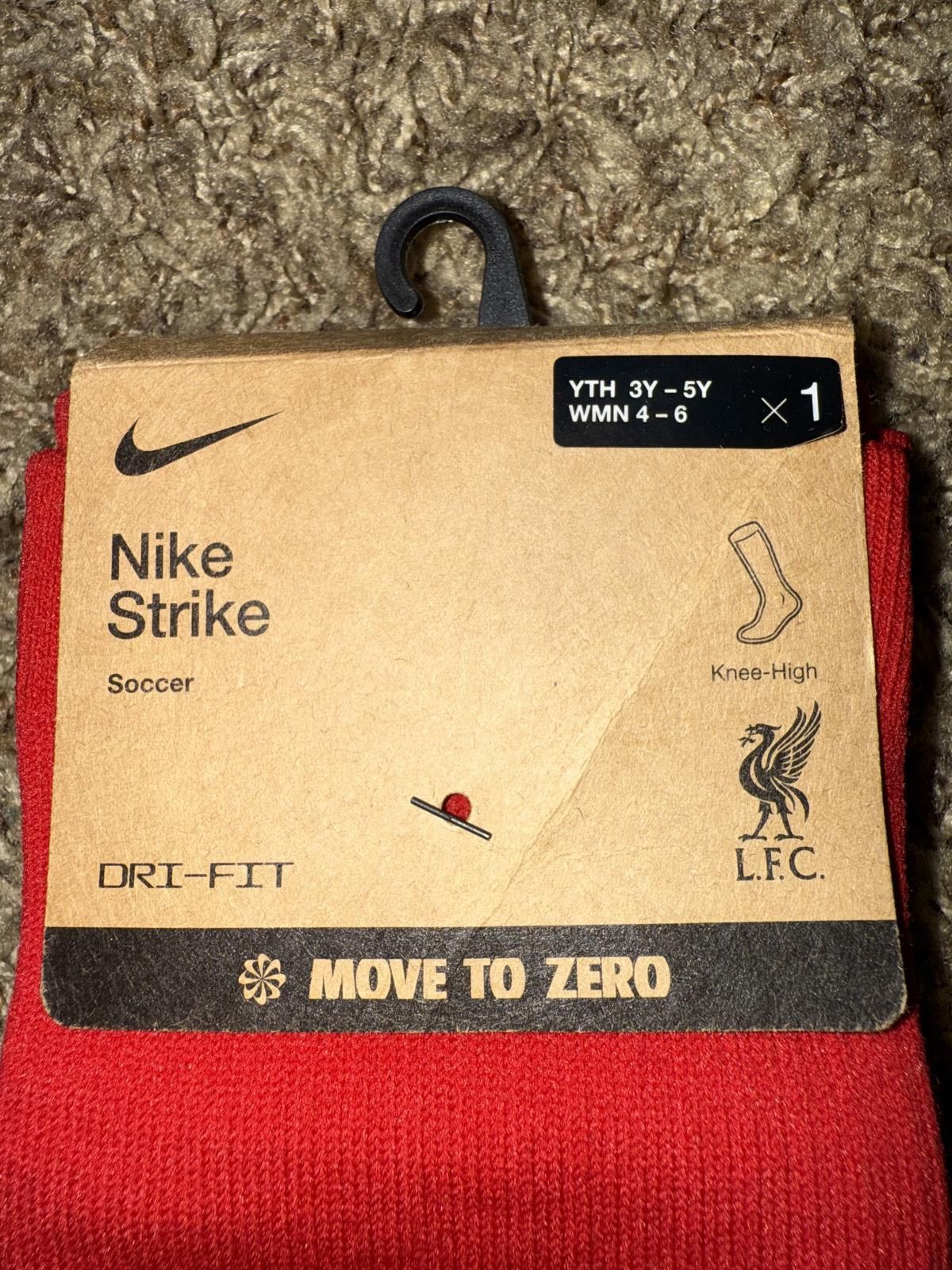 Nike Nike 2023-24 Liverpool Home Strike Knee-High Socks Size ONE SIZE - 5 Thumbnail