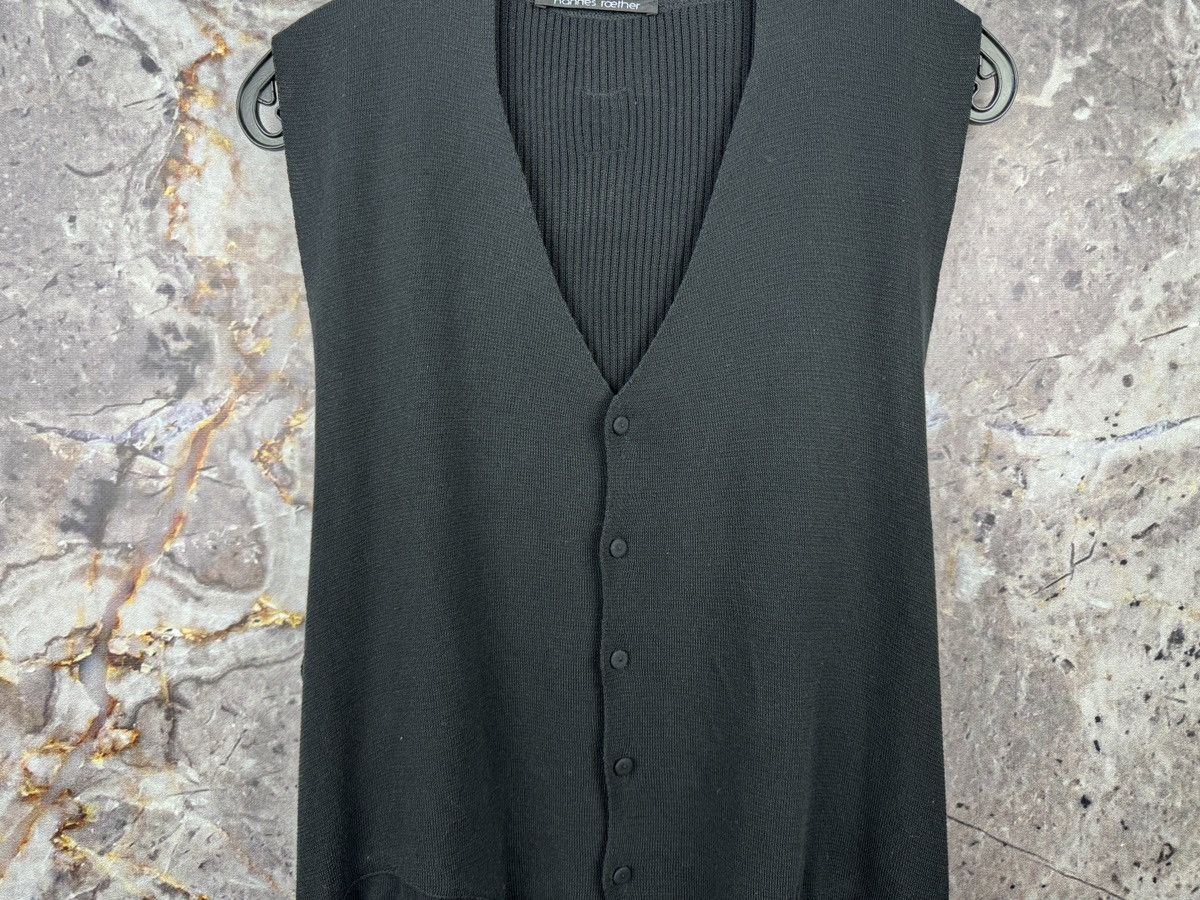 hannes roether Hannes Roether Black Sleeveless Cardigan Vest Men’s Size US XXL / EU 58 / 5 - 3 Thumbnail