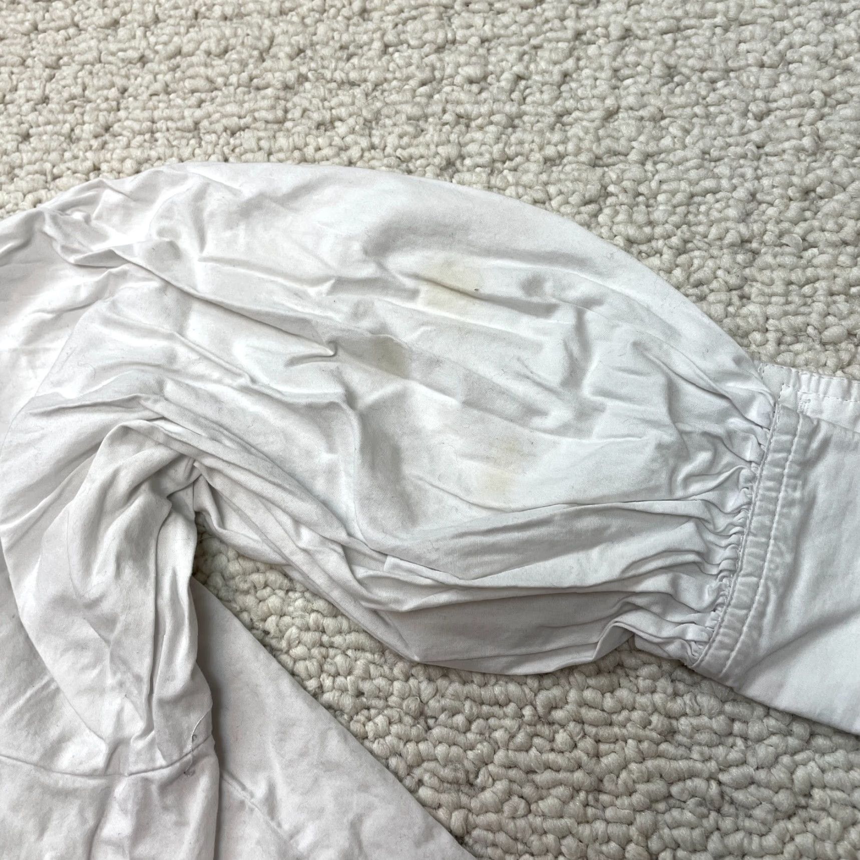 Topshop Topshop Shirt Womens 6 White Button-Up Long Sleeve Cotton Collared Knit Top Size M / US 6-8 / IT 42-44 - 4 Thumbnail