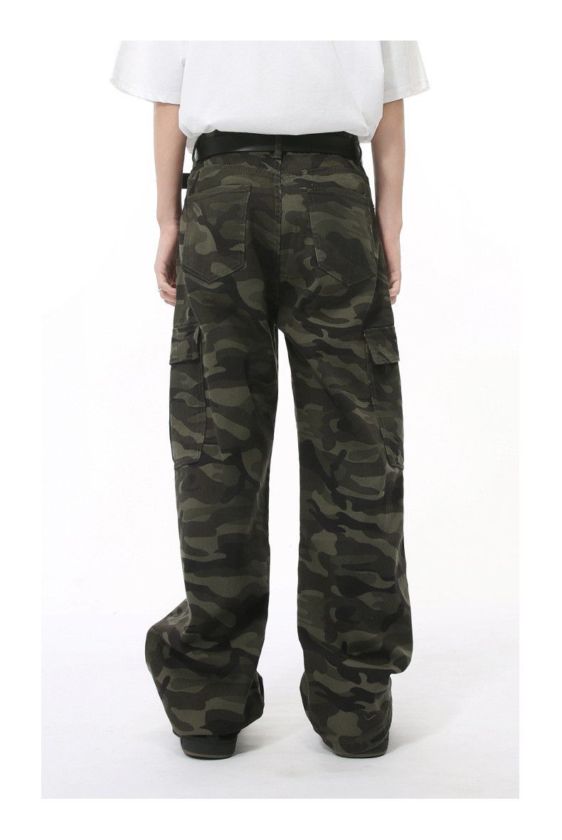 Japanese Brand × Vintage High street cleanfit camouflage pocket workwear washed jeans Size US 32 / EU 48 - 5 Thumbnail