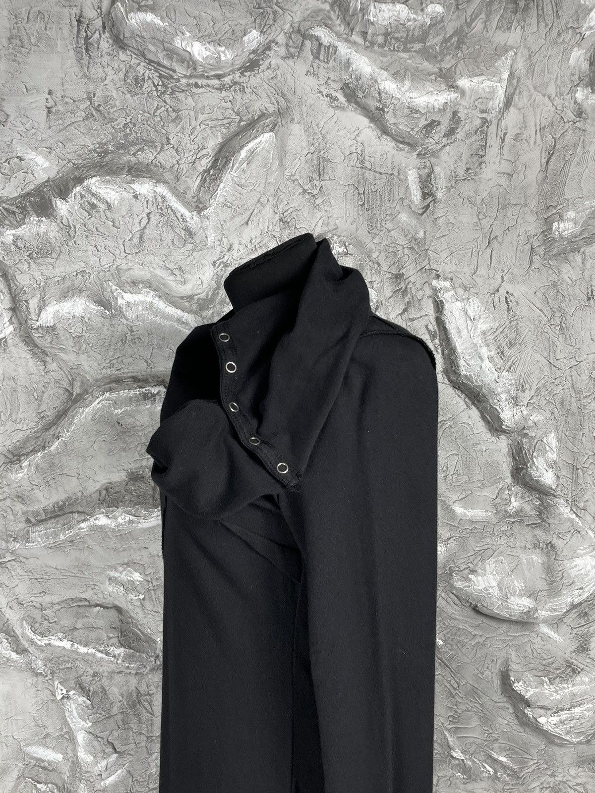 Designer × Japanese Brand Asymmetrical Cut Avant Garde Midi Dress Y2K Rick Owens Style Size S / US 4 / IT 40 - 8 Thumbnail