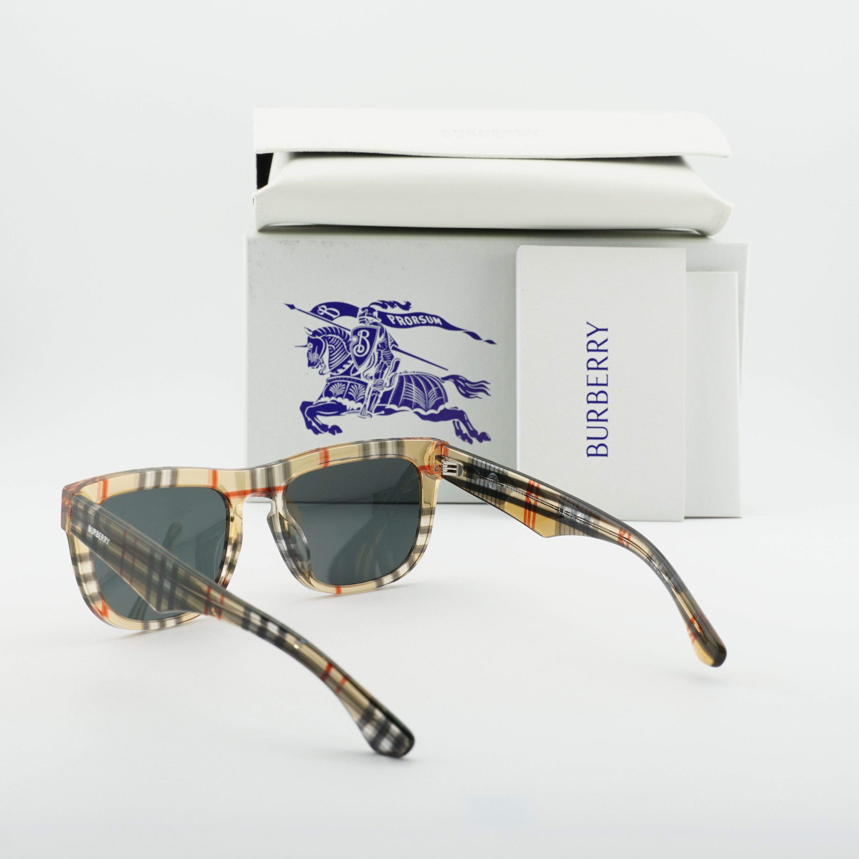 Burberry Burberry BE4431U 412287 Sunglasses Vintage Check Square Fram Size ONE SIZE - 10 Thumbnail
