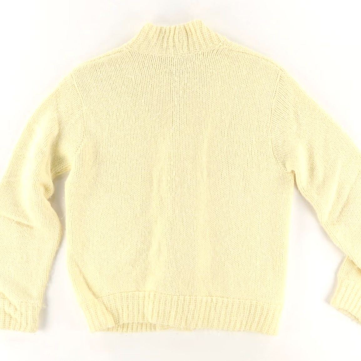 Vintage VTG 70s Acrylic Cardigan Yellow Men's L Shirt Sweater V-Neck Long Sleeve Mens Size US L / EU 52-54 / 3 - 4 Thumbnail