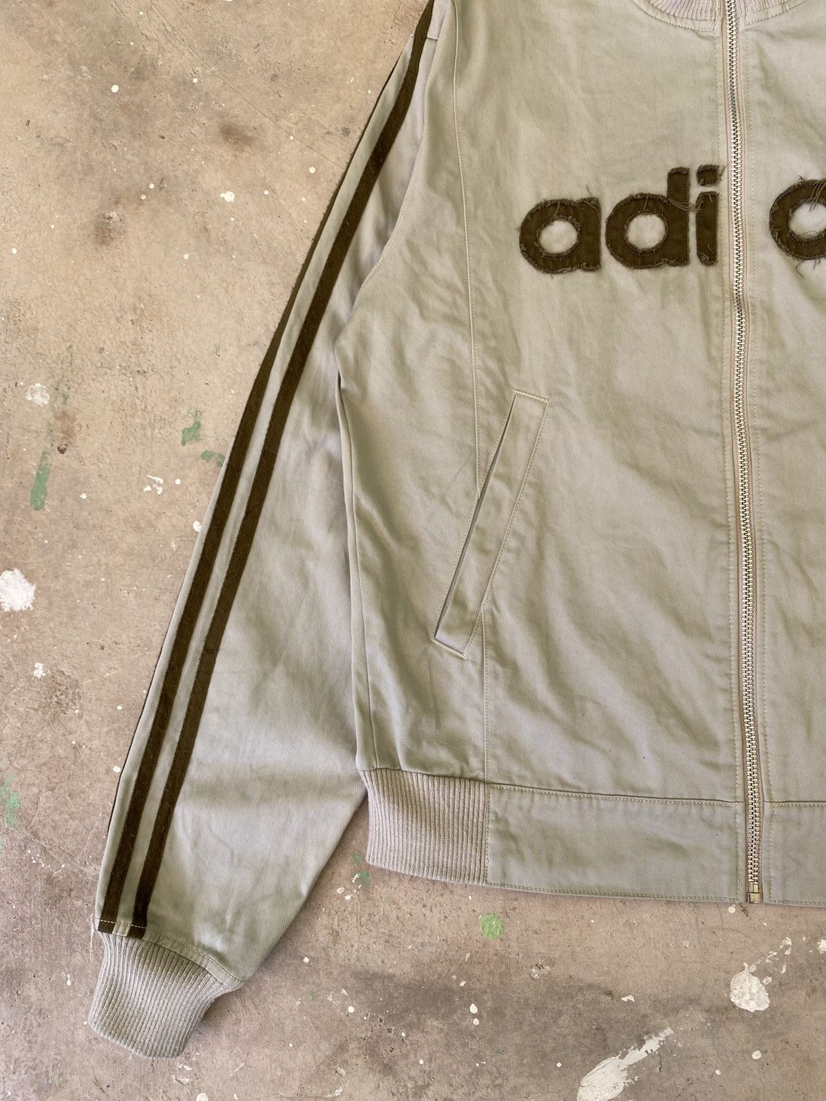 Adidas Adidas Logo Track Jacket Beige Olive Y2K Archive Size US S / EU 44-46 / 1 - 4 Thumbnail
