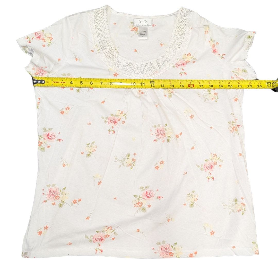 Oscar De La Renta Oscar de la Renta Cottagecore Floral Pajama Set | Women's L Size ONE SIZE - 3 Thumbnail