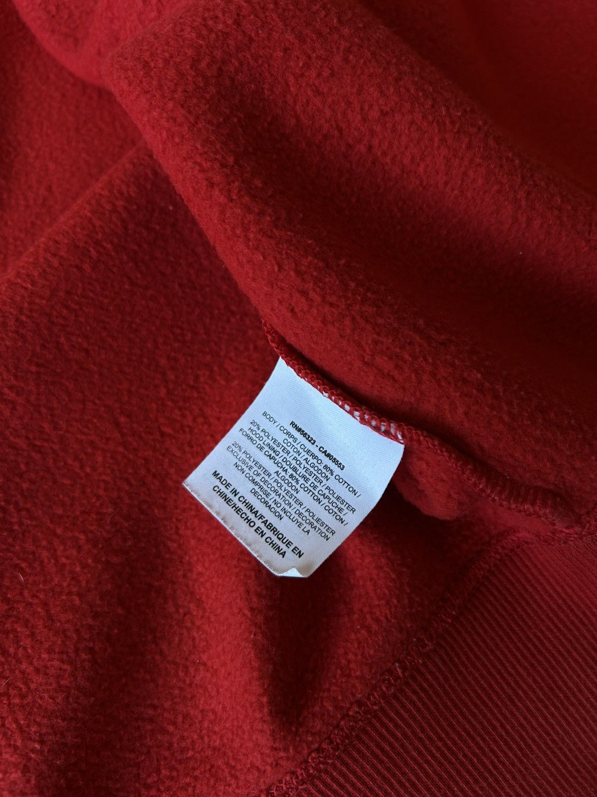 Nike Nike Vintage 2000’s Big logo red hoodie Size US XL / EU 56 / 4 - 19 Thumbnail