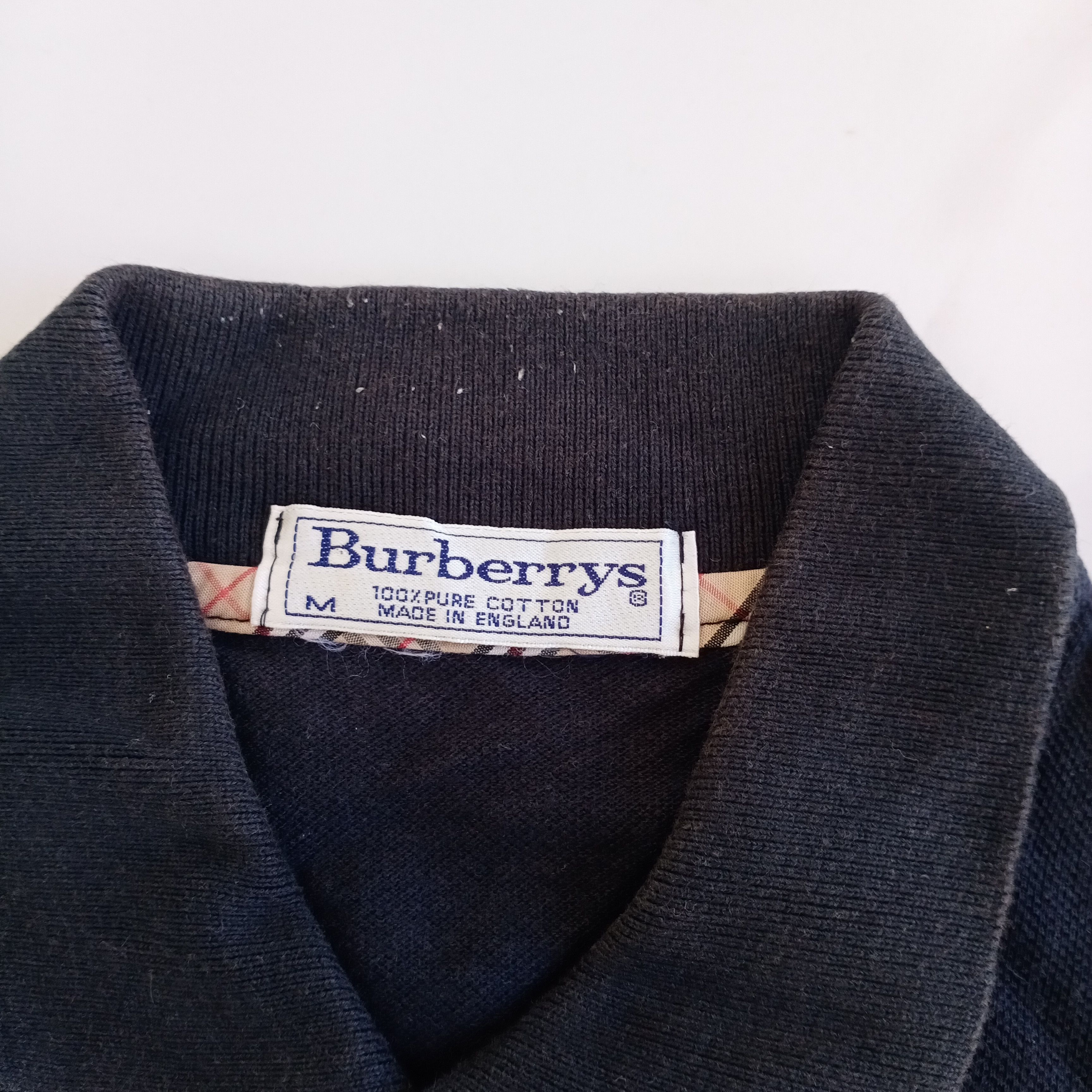 Burberry × Burberry Prorsum × Vintage Burberrys London Polo Tshirt Nova Check Big Logo Prorsum 90s Size US M / EU 48-50 / 2 - 3 Thumbnail