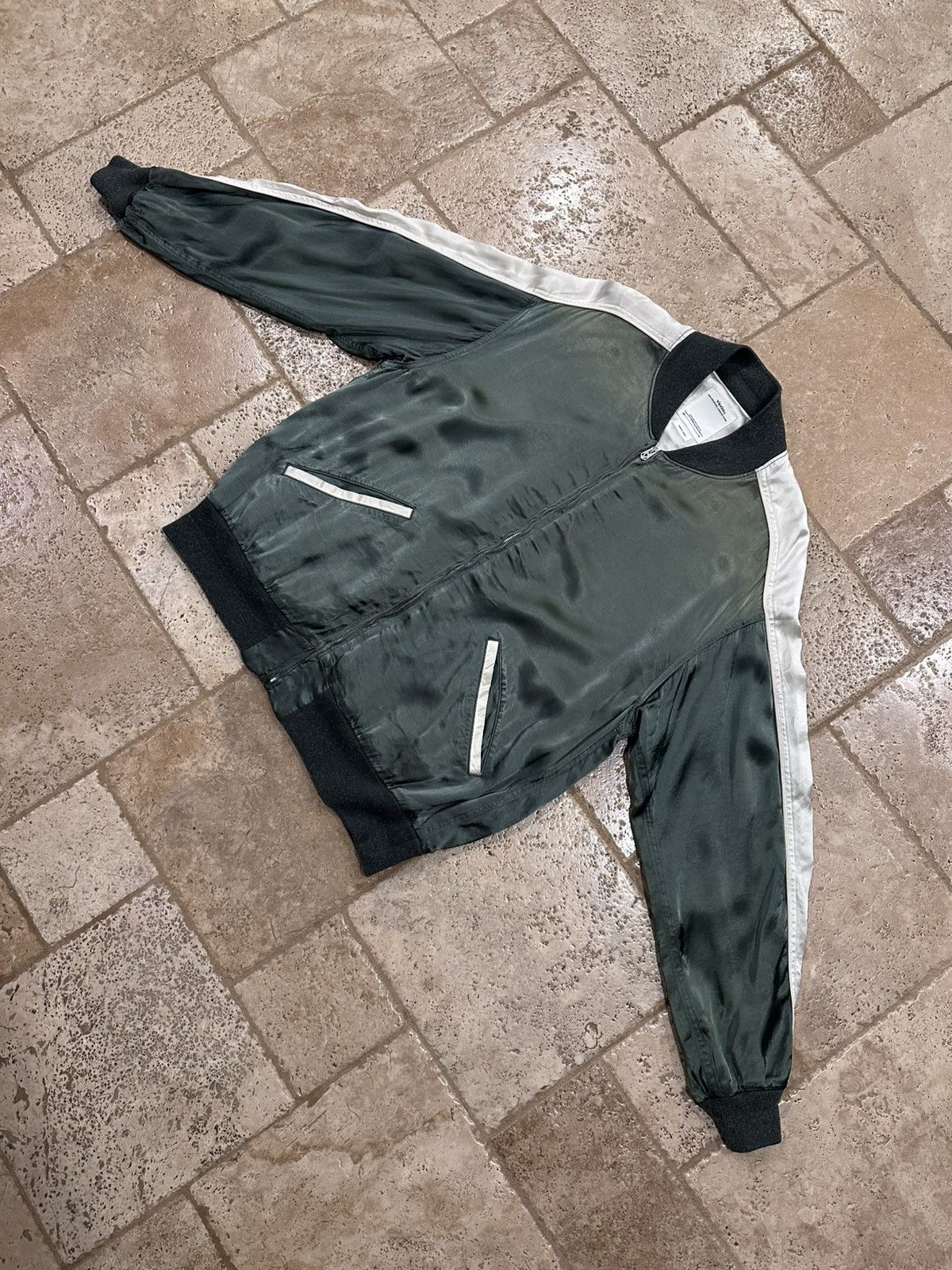 Visvim Visvim Douglas Jkt SS21 Satin Green Zip Souvenir Jacket Size US XL / EU 56 / 4 - 4 Thumbnail