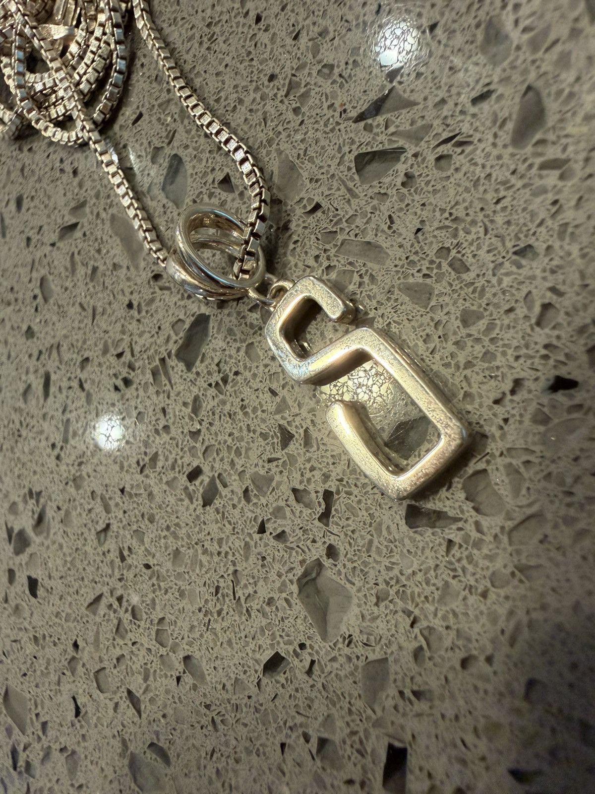 Stussy Stussy Silver S Logo Pendant Necklace Size ONE SIZE - 2 Thumbnail