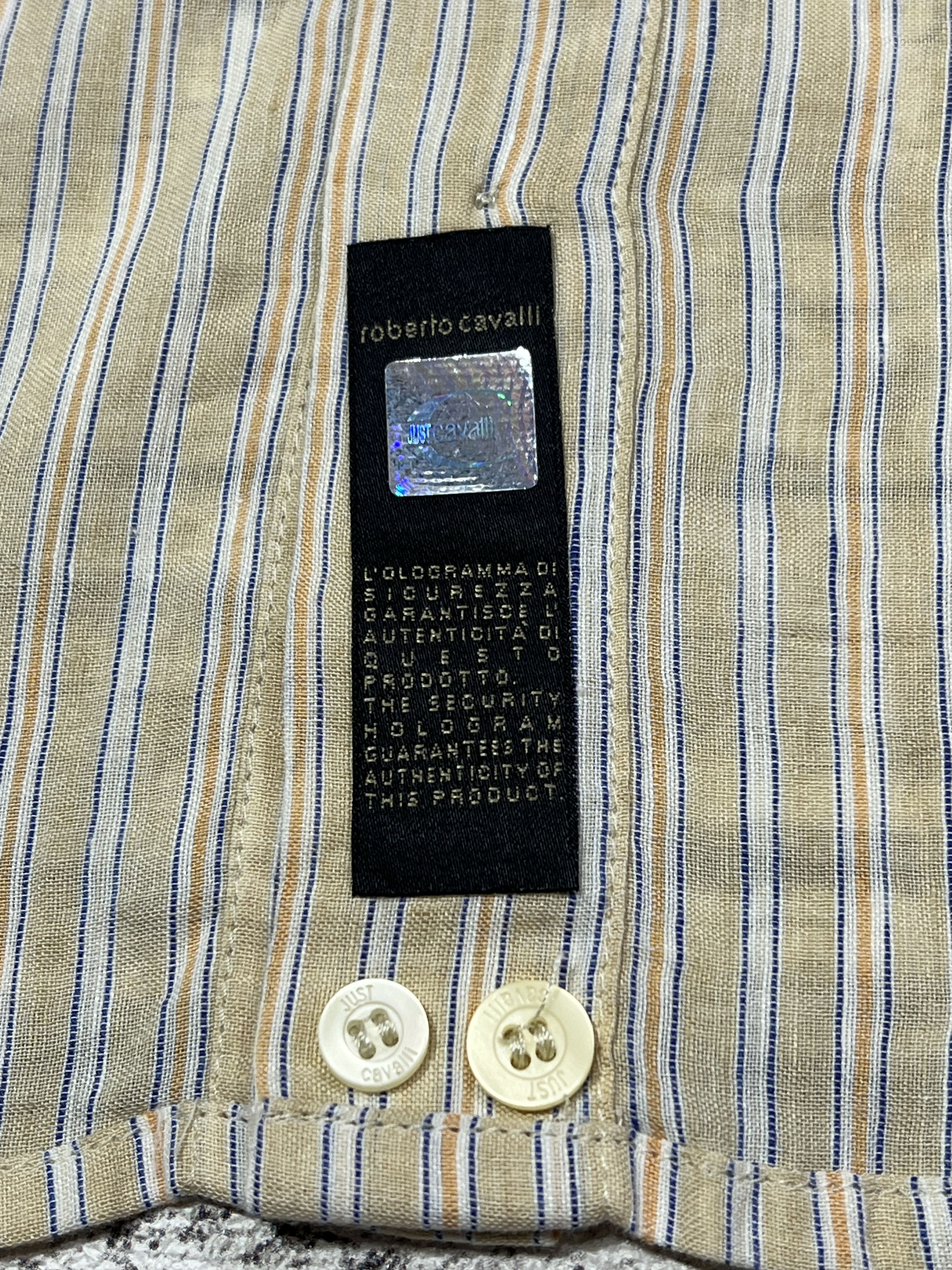 Just Cavalli 2000s Just Cavalli Guayabera Longsleeve Shirt Size US M / EU 48-50 / 2 - 12 Thumbnail