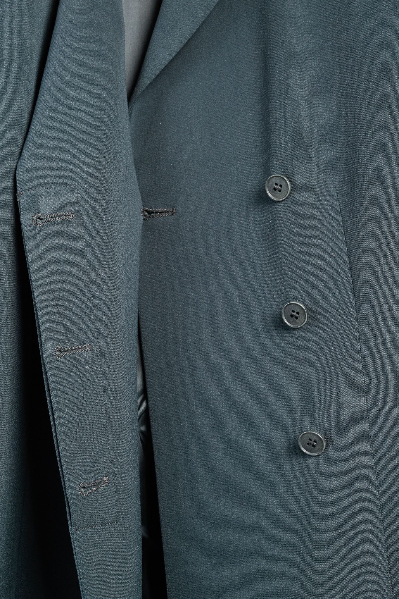 Emporio Armani Emporio Armani Minimalist Grey-Green Hidden Button Blazer Size S / US 4 / IT 40 - 7 Thumbnail