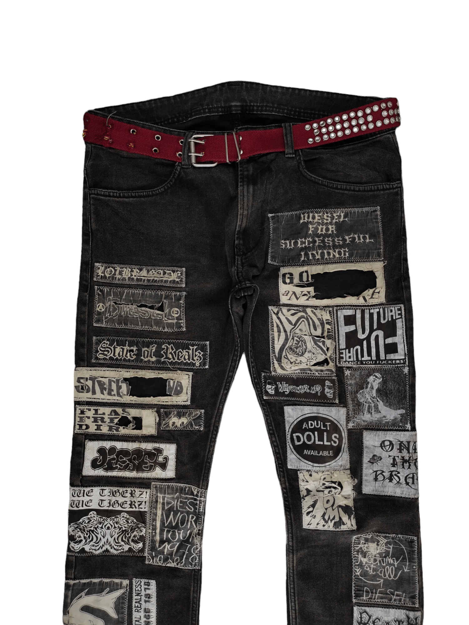 Diesel × If Six Was Nine × Undercover Diesel Jeans Patches Distress Faded Punk Undercover Style Size US 32 / EU 48 - 2 Thumbnail
