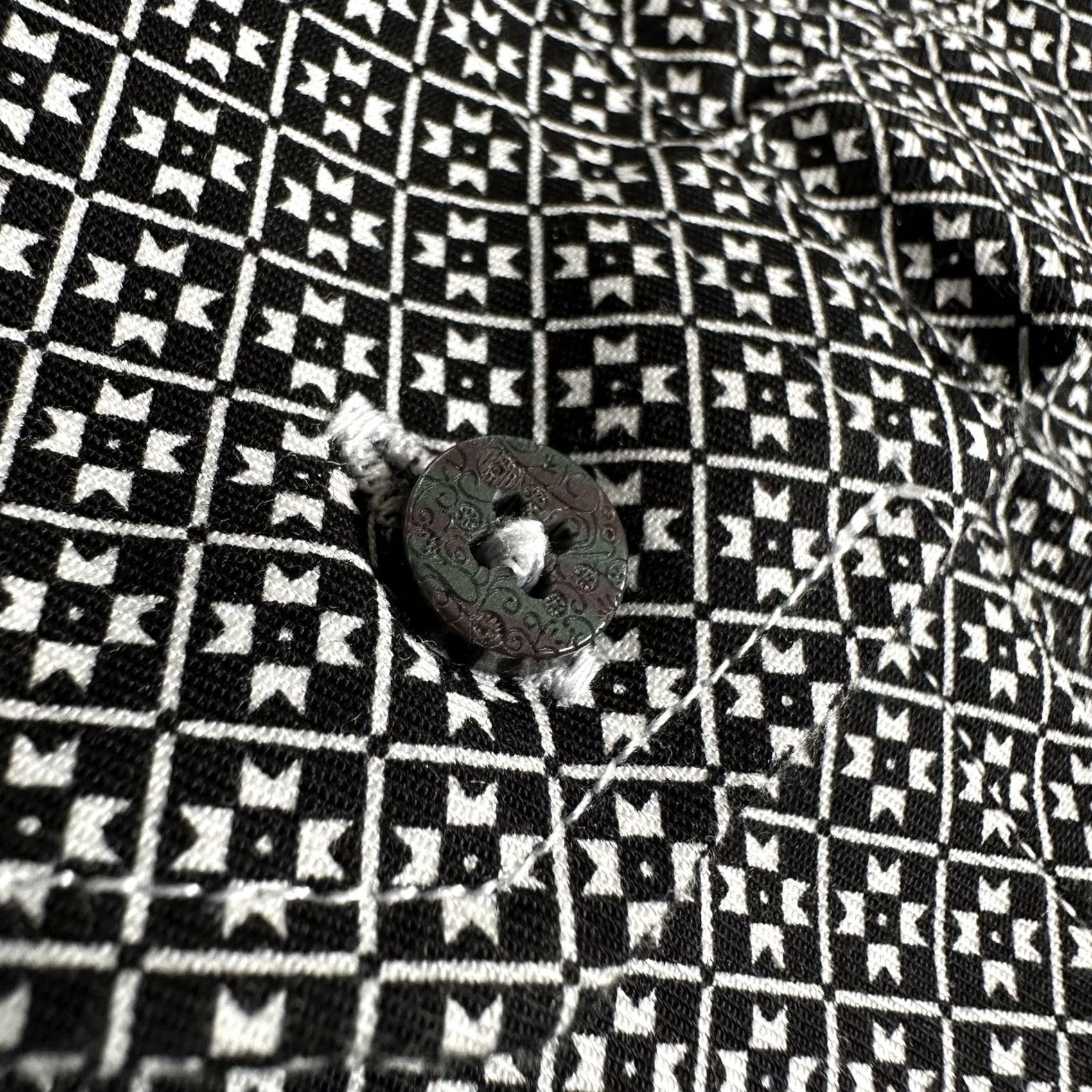 Other 1 Like No Other Shirt Mens Black White Geometric Limited Edition Button-Up Size 15 293/500 EUC Size US M / EU 48-50 / 2 - 3 Thumbnail