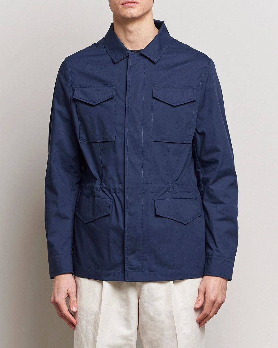 Brunello Cucinelli o1gr1nt0525 Drawstring Waist Lightweight Shirt Jacket Size US M / EU 48-50 / 2 - 3 Thumbnail