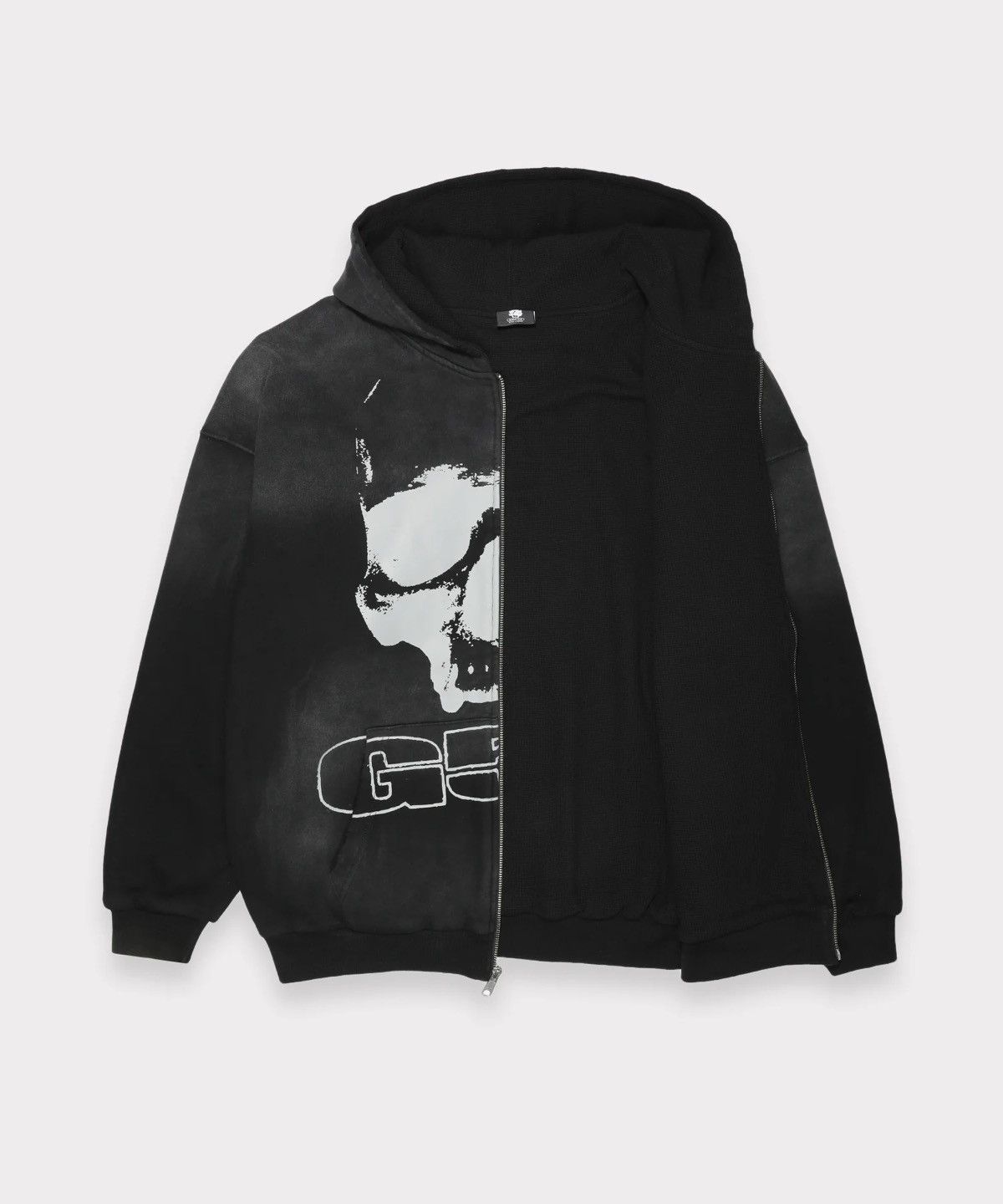 G59 Records 59 thrashed thermal lined zip up (Washed Black) Size US XL / EU 56 / 4 - 2 Thumbnail